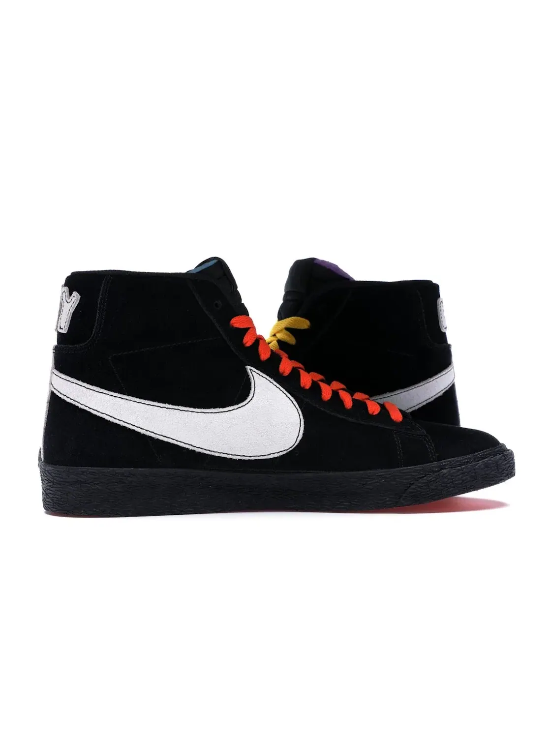 Мужские кроссовки с принтом Nike Blazer Mid Nike — изображение 3 из 4, черный/белый-черный