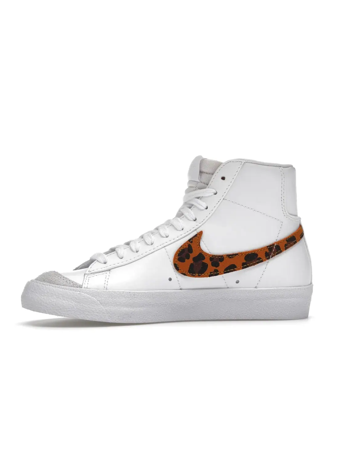 Женские кроссовки с принтом Nike Blazer Mid Nike — изображение 3 из 4, белый/белый