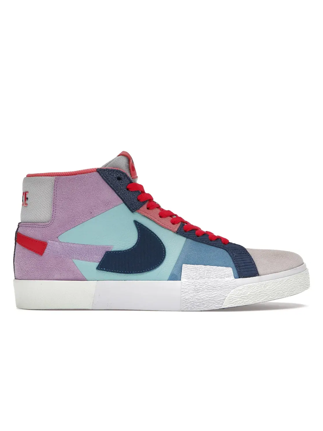 Мужские кроссовки Lifestyle с мозаичным дизайном Nike Blazer Mid Nike — изображение 1 из 4, мульти/мульти