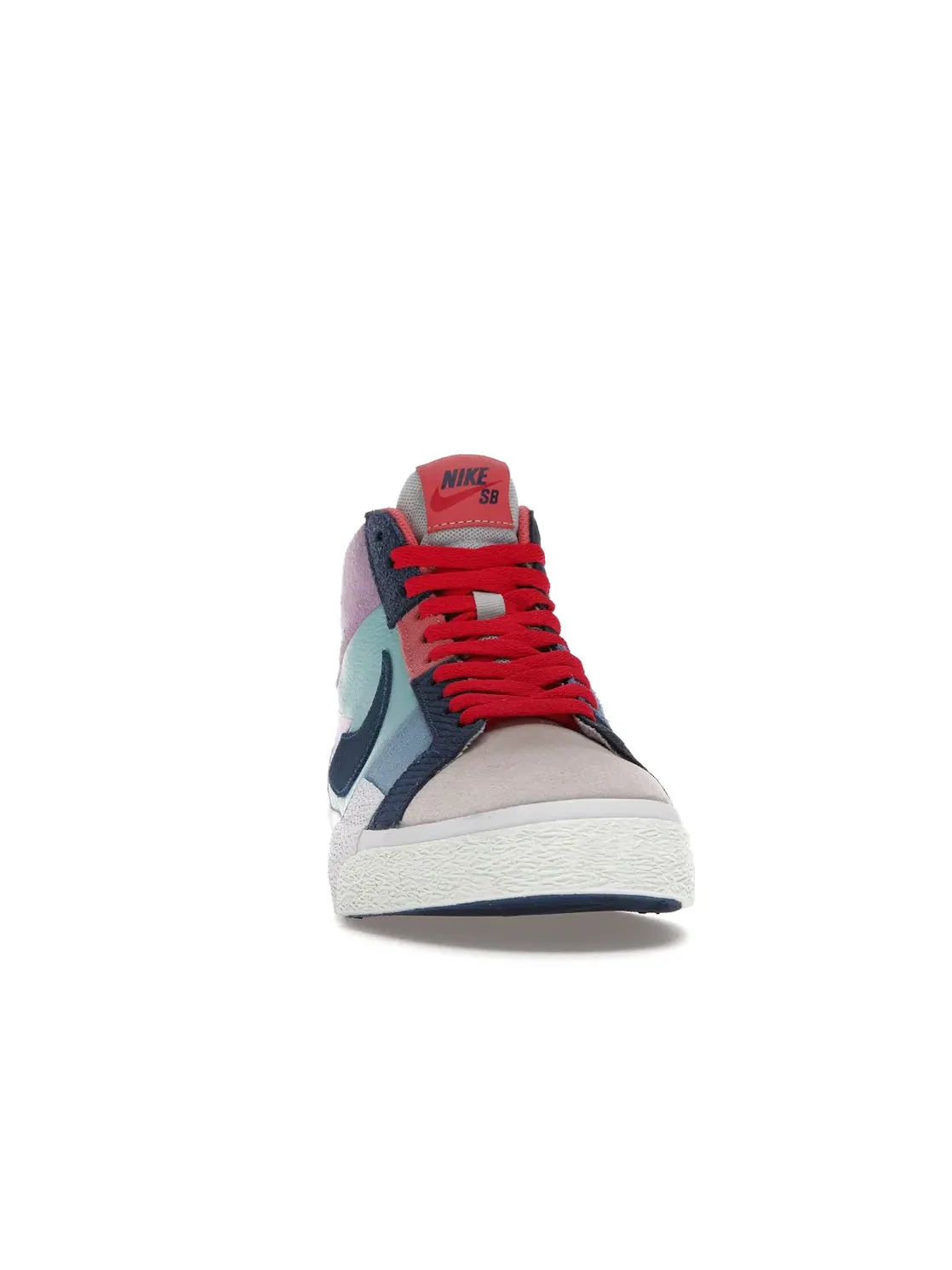 Мужские кроссовки Lifestyle с мозаичным дизайном Nike Blazer Mid Nike — изображение 2 из 4, мульти/мульти