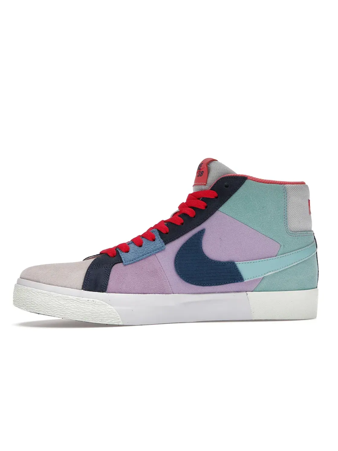 Мужские кроссовки Lifestyle с мозаичным дизайном Nike Blazer Mid Nike — изображение 3 из 4, мульти/мульти