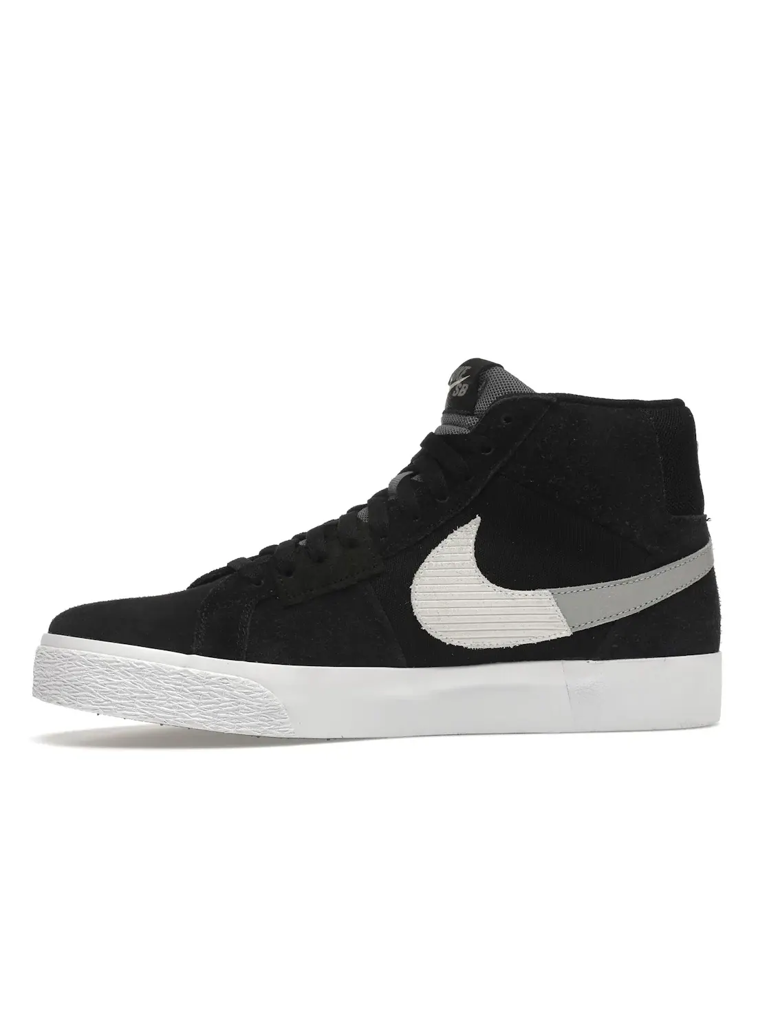 Мужские кроссовки с мозаичным дизайном Nike Blazer Mid Nike — изображение 3 из 4, черный/серый