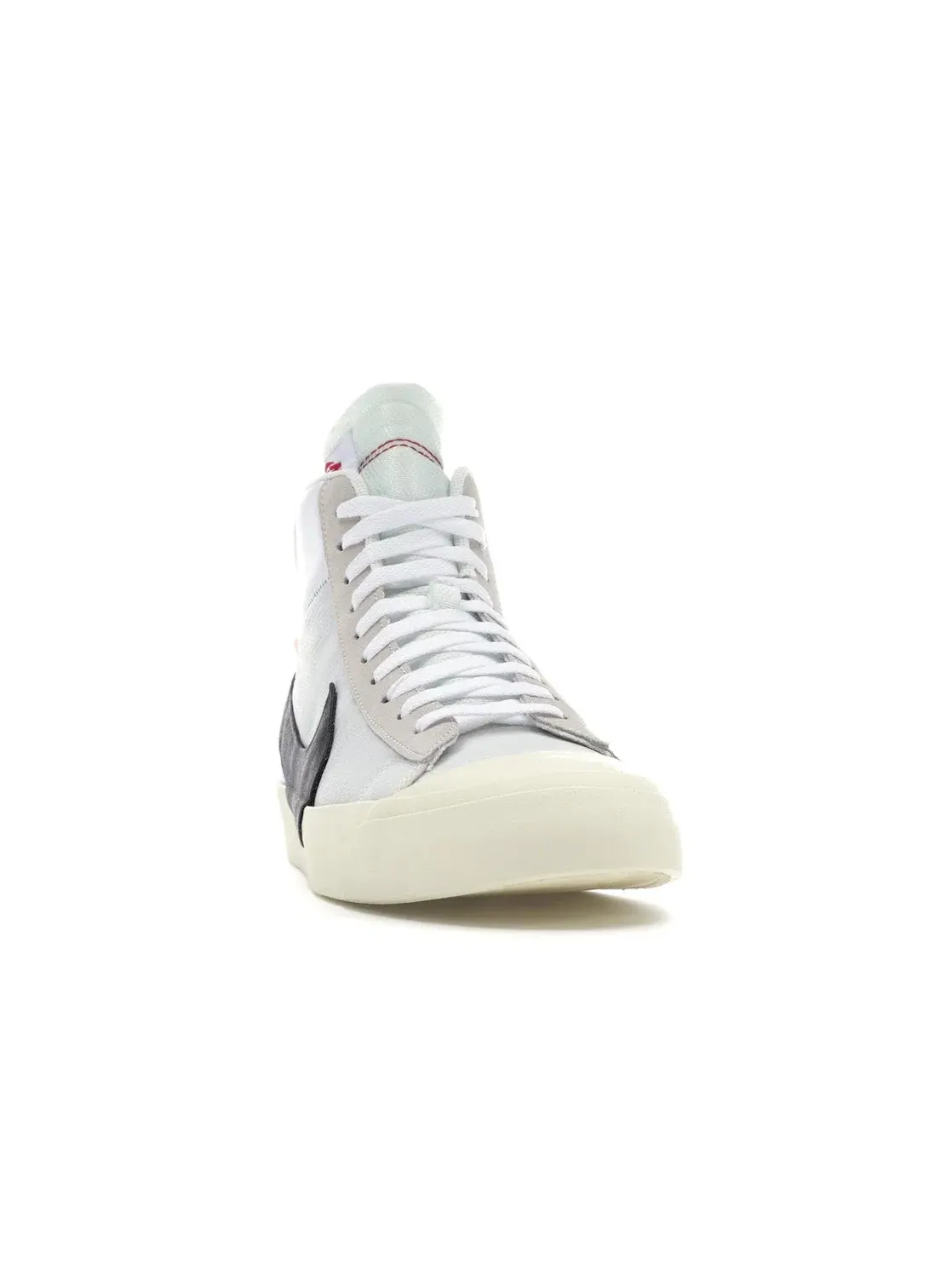 Мужские кроссовки из кожи и сетки Nike Blazer Mid — изображение 2 из 4, белый/черный