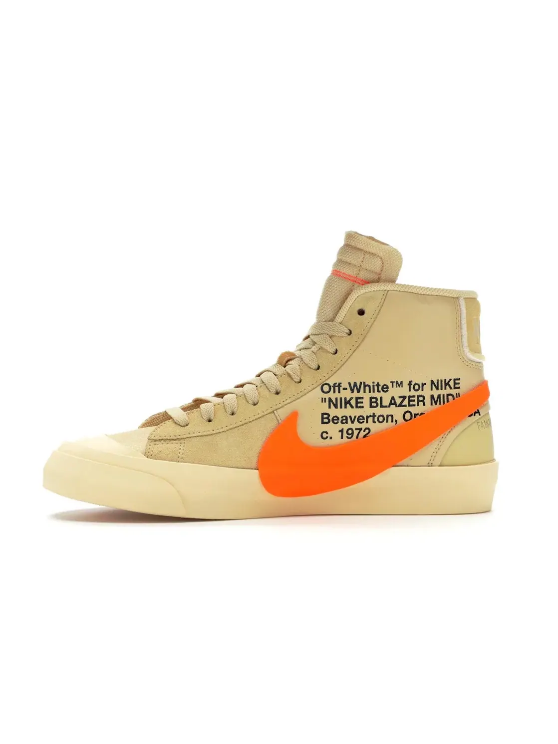 Мужские кроссовки с принтом Nike Blazer Mid Off-White All Hallow's Eve Nike — изображение 3 из 4, оранжевый-бледный-черный