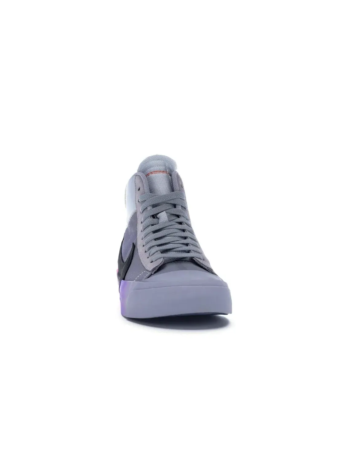 Мужские кроссовки Lifestyle Nike Blazer Mid Off-White Wolf Grey Serena Queen — изображение 2 из 4, серый/серый-платиновый