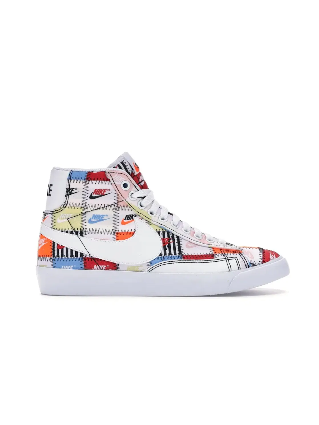 Мужской кед Nike Blazer Mid Patchwork — изображение 1 из 4, белый/мульти