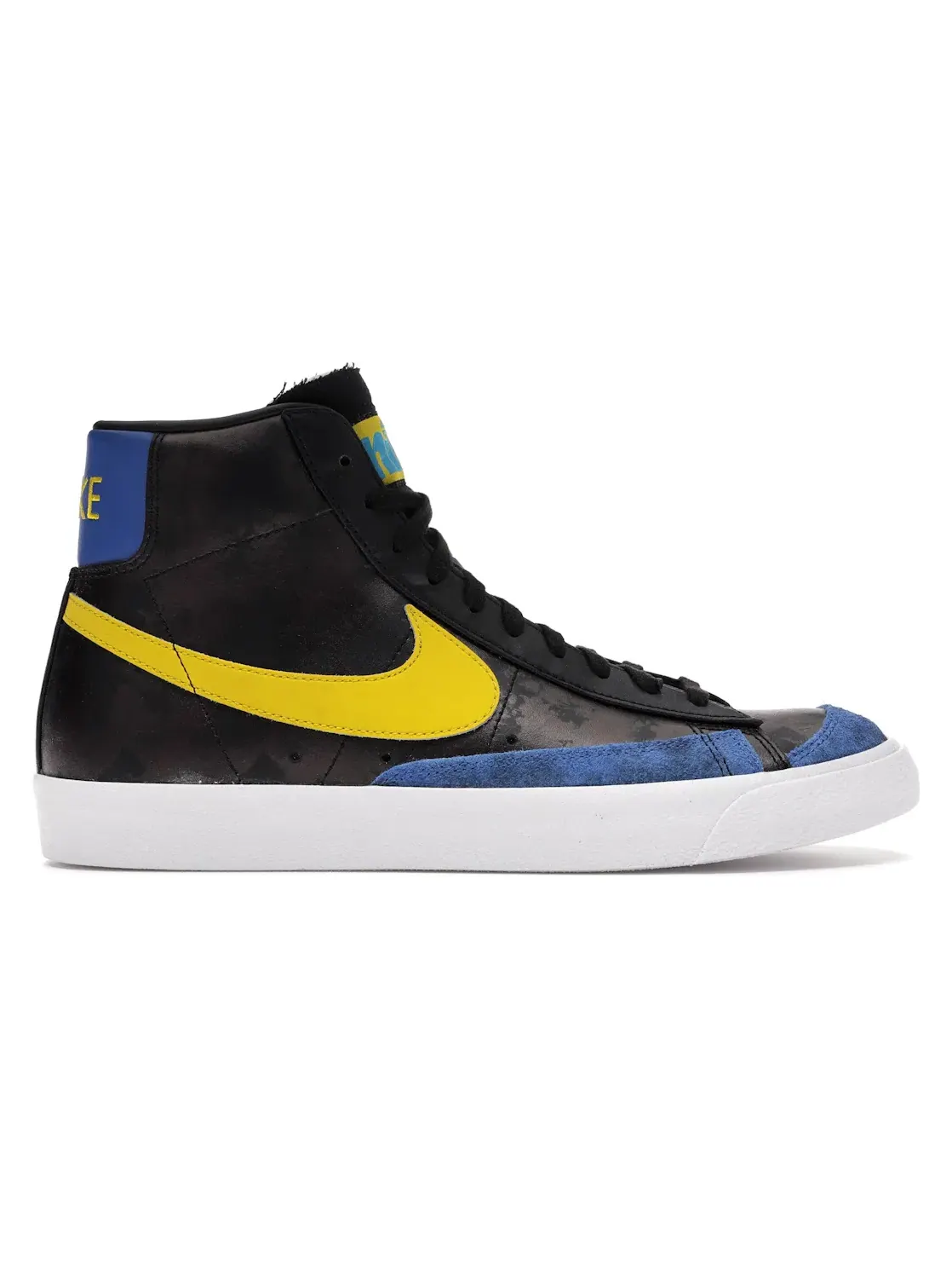 Мужские кроссовки Lifestyle Nike Blazer Mid — изображение 1 из 4, черный/желтый--белый