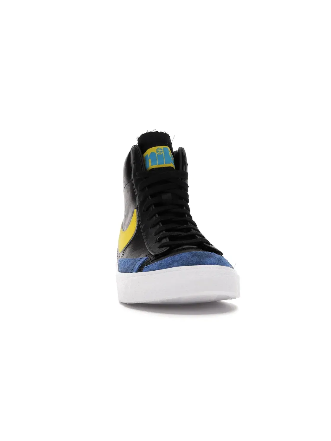 Мужские кроссовки Lifestyle Nike Blazer Mid — изображение 2 из 4, черный/желтый--белый