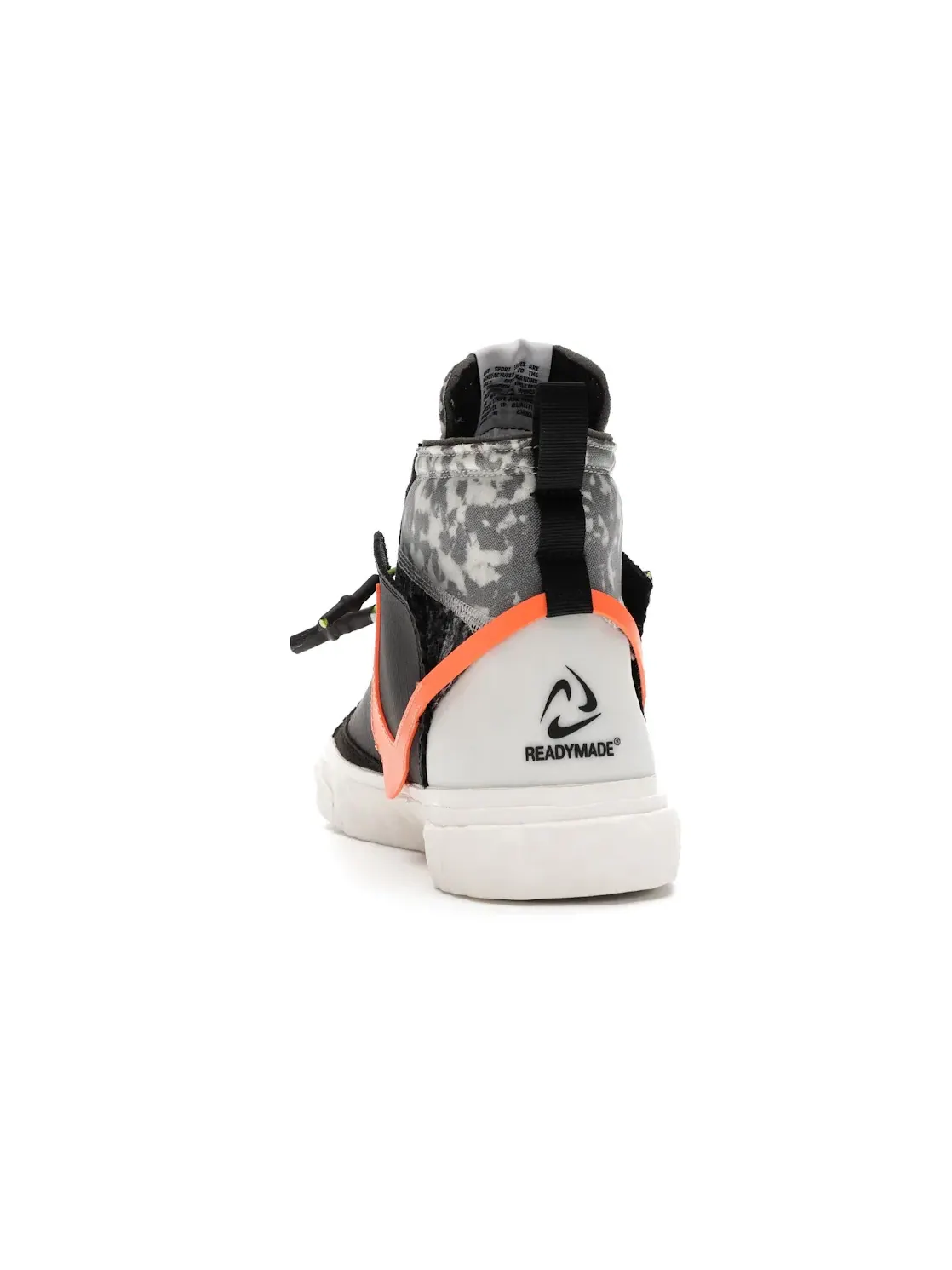 Мужские кроссовки для повседневной носки Nike Blazer Mid READYMADE — изображение 4 из 4, черный/серый//оранжевый