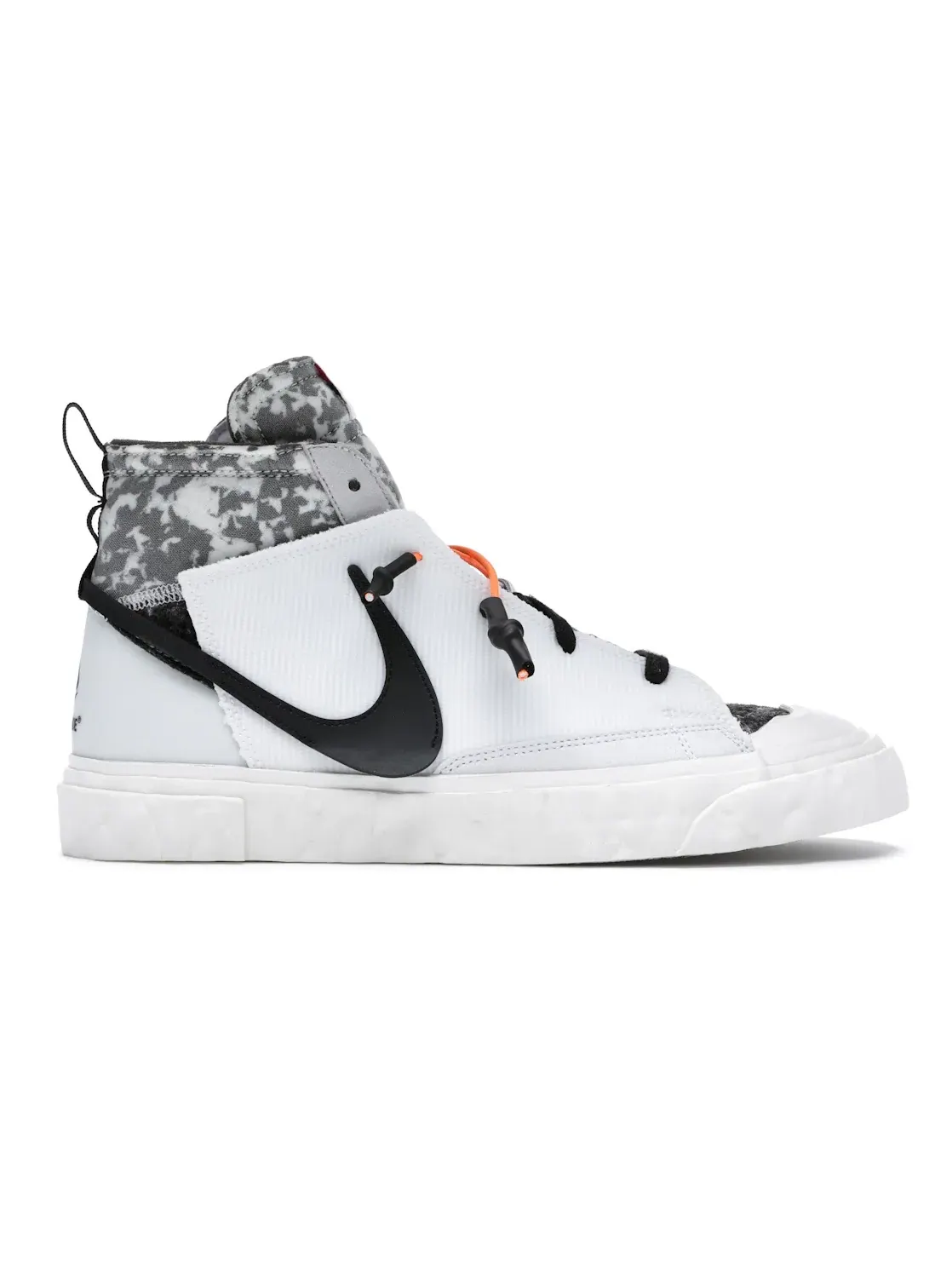 Мужские кроссовки Lifestyle с принтом Nike Blazer Mid READYMADE — изображение 1 из 4, белый/серый//оранжевый