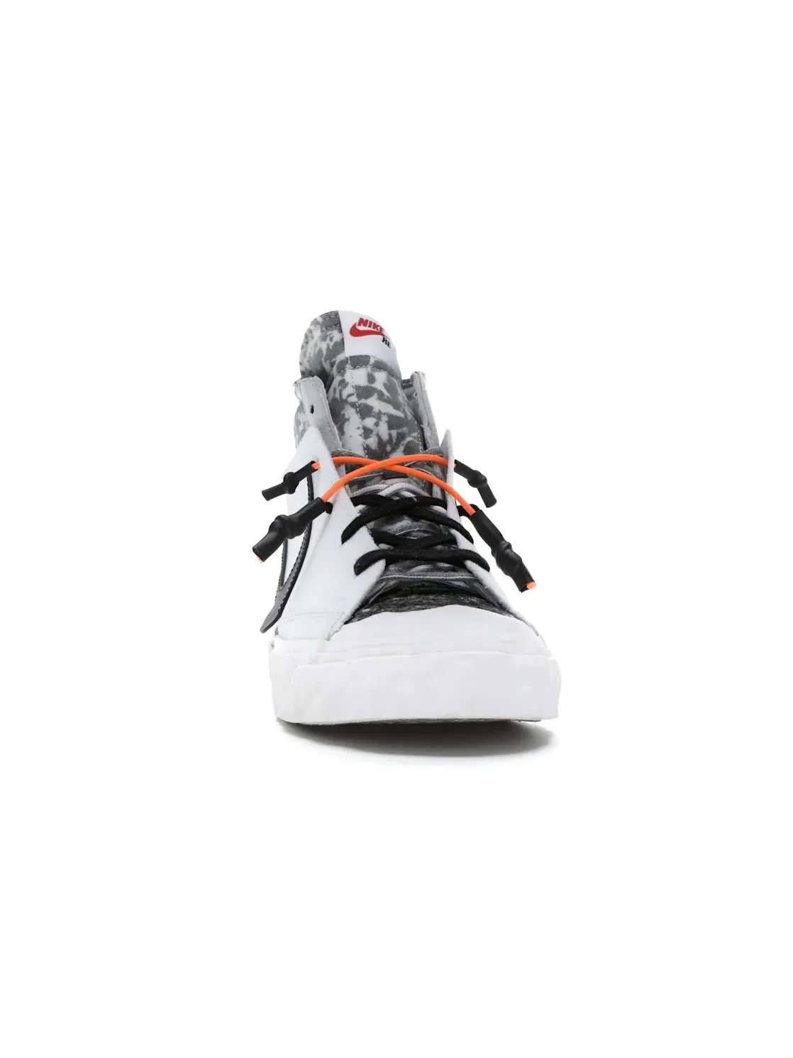 Мужские кроссовки Lifestyle с принтом Nike Blazer Mid READYMADE — изображение 2 из 4, белый/серый//оранжевый