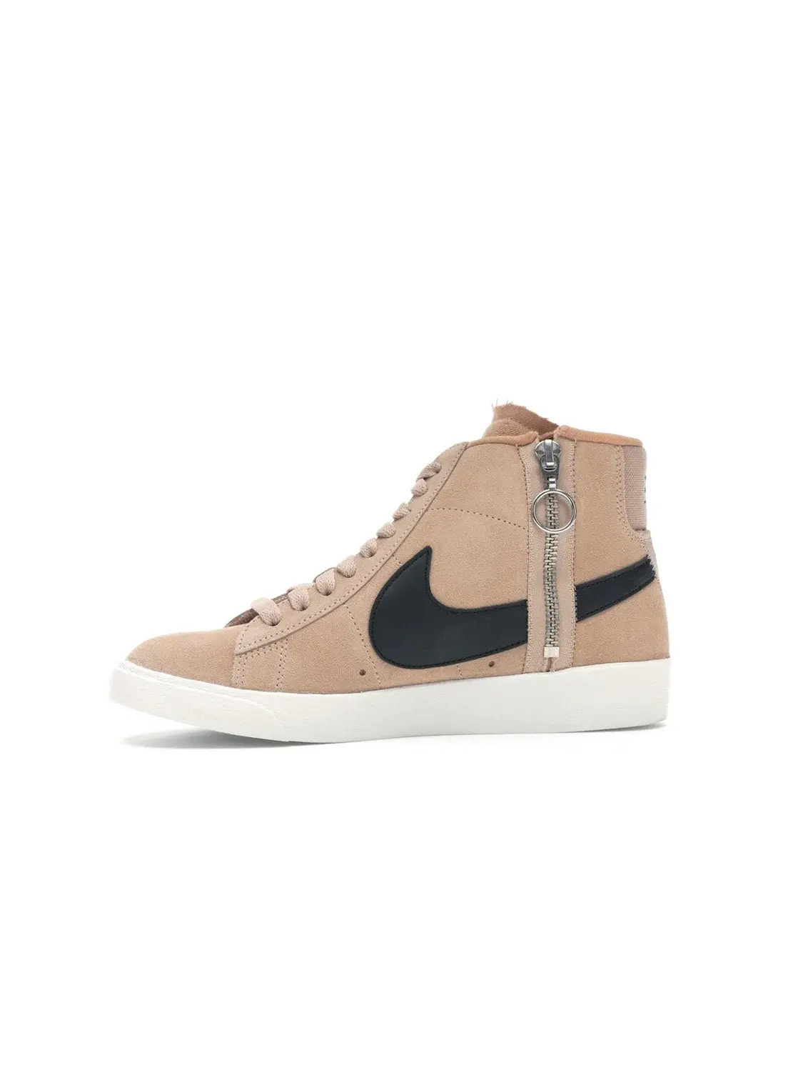 Женские кроссовки Lifestyle с асимметричной шнуровкой Nike Blazer Mid Rebel — изображение 3 из 4, бежевый/белый-черный
