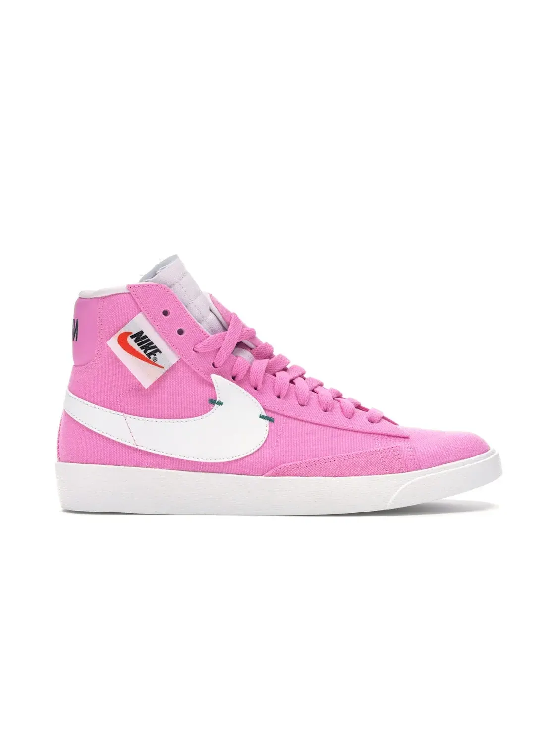 Женские кроссовки с замшевым верхом Nike Blazer Mid Rebel — изображение 1 из 4, розовый/белый-черный