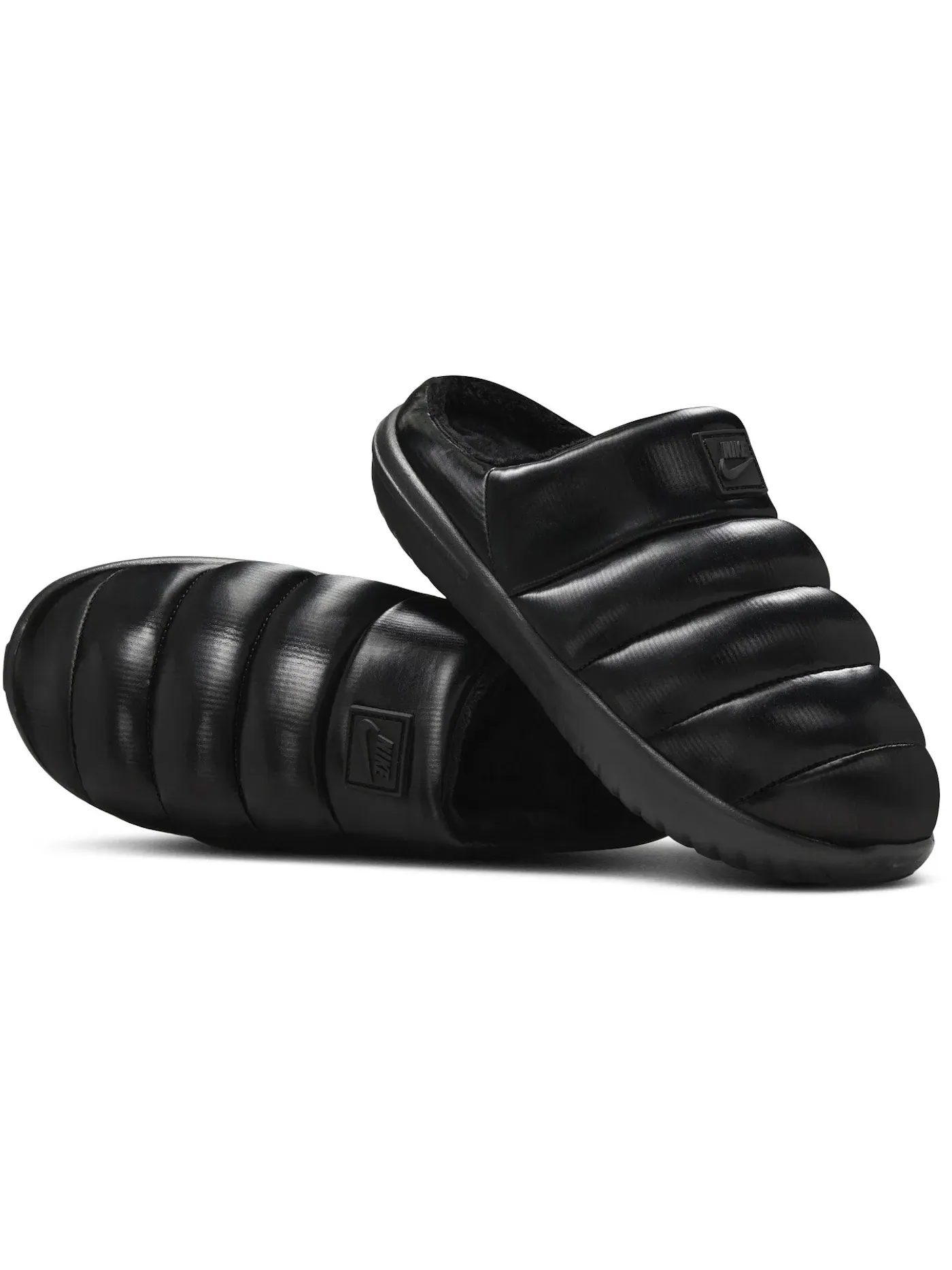 Женские шлепанцы с закрытым носком Nike Burrow SE — изображение 1 из 1, черный/черный