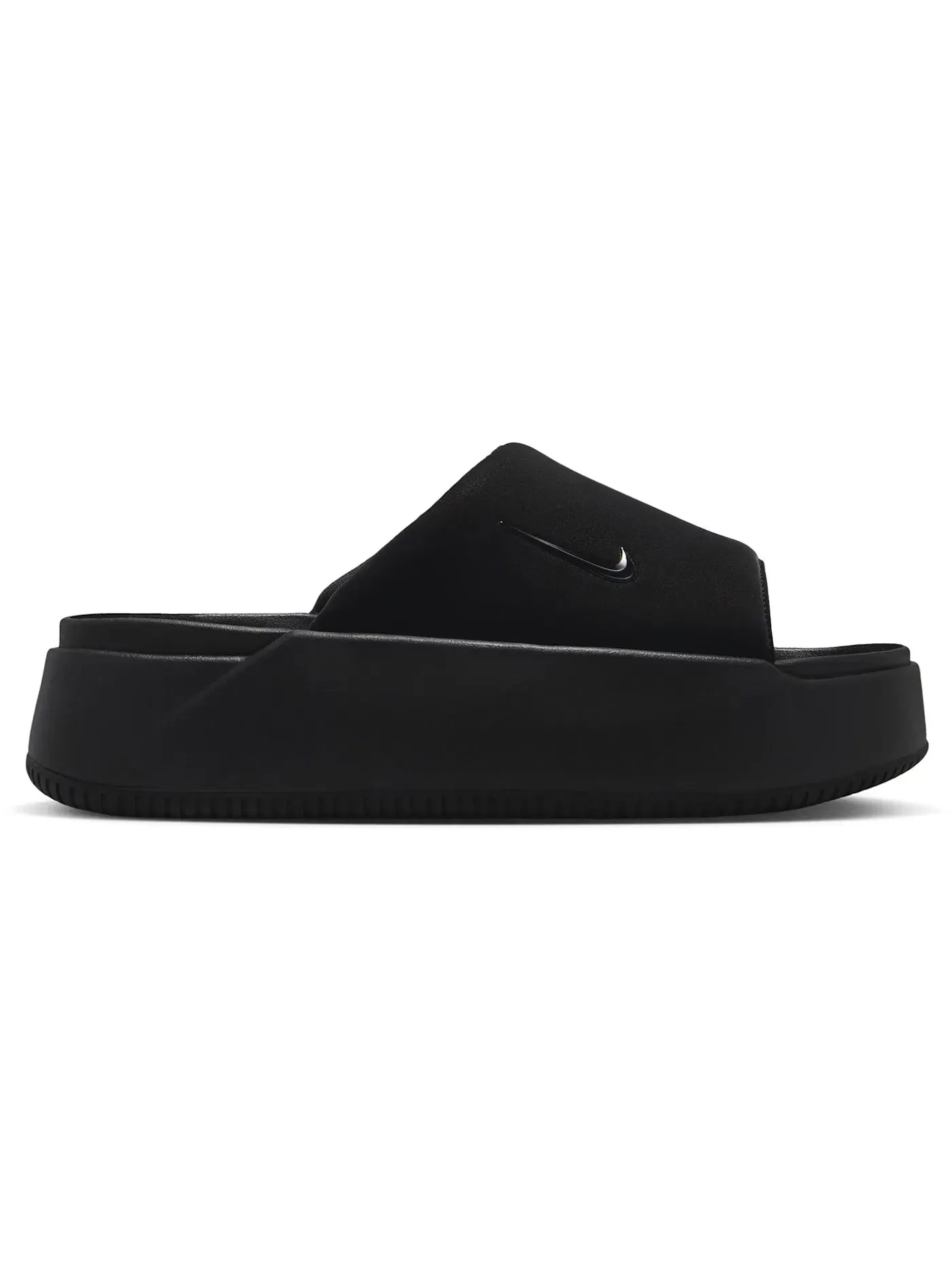 Женские шлепанцы Nike Calm Elevation Slide — изображение 1 из 1, черный/черный