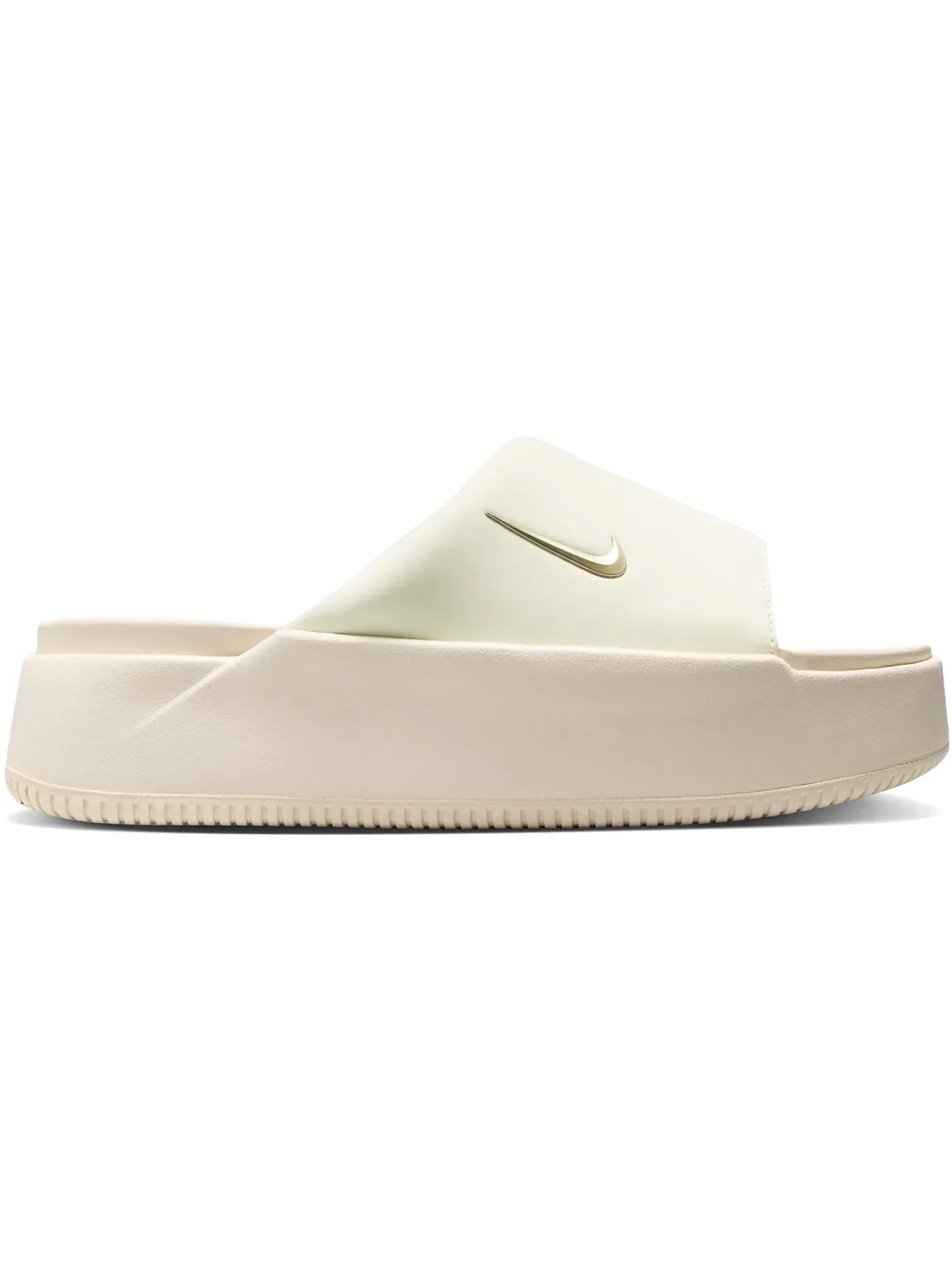 Женские сланцы с приподнятой подошвой Nike Calm Elevation Slide — изображение 1 из 1, кокосовое молоко
