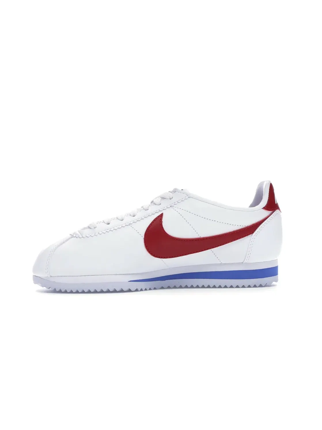 Женские кроссовки из кожи и синтетической кожи Nike Classic Cortez — изображение 3 из 4, белый/красный
