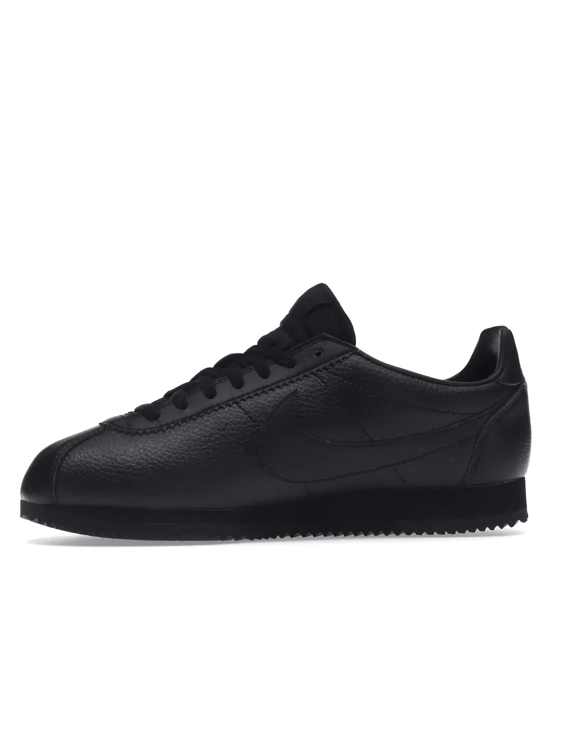 Мужские кроссовки кожаные Nike Classic Cortez — изображение 3 из 4, черный/черный