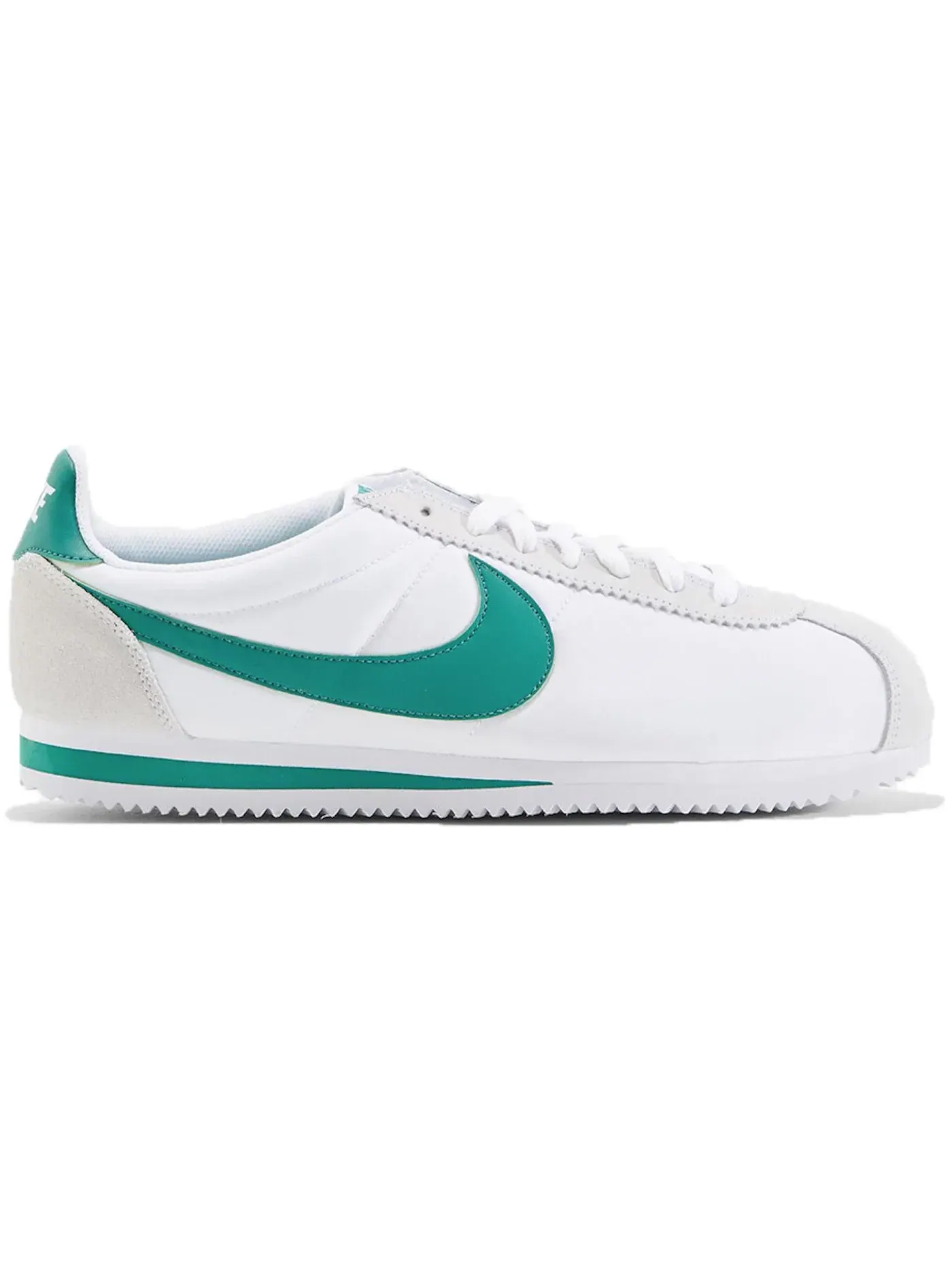 Мужские кроссовки повседневные Nike Classic Cortez Nylon — изображение 1 из 1, белый/зеленый