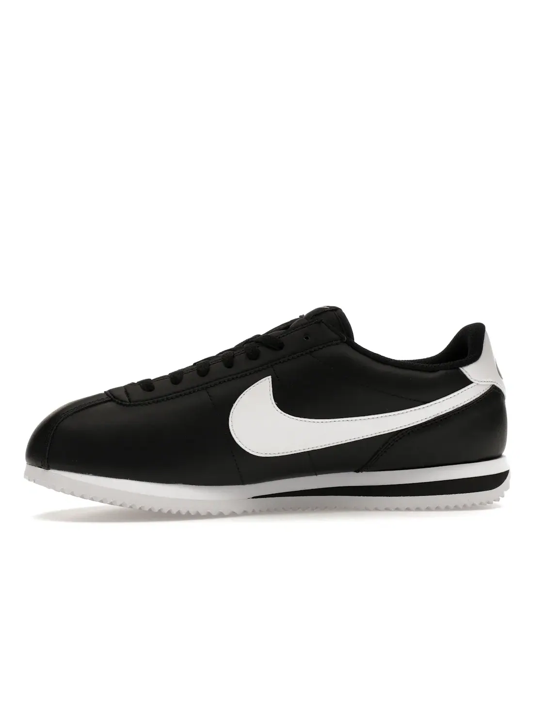 Мужские кроссовки кожаные Nike Cortez Basic — изображение 3 из 4, черный/белый