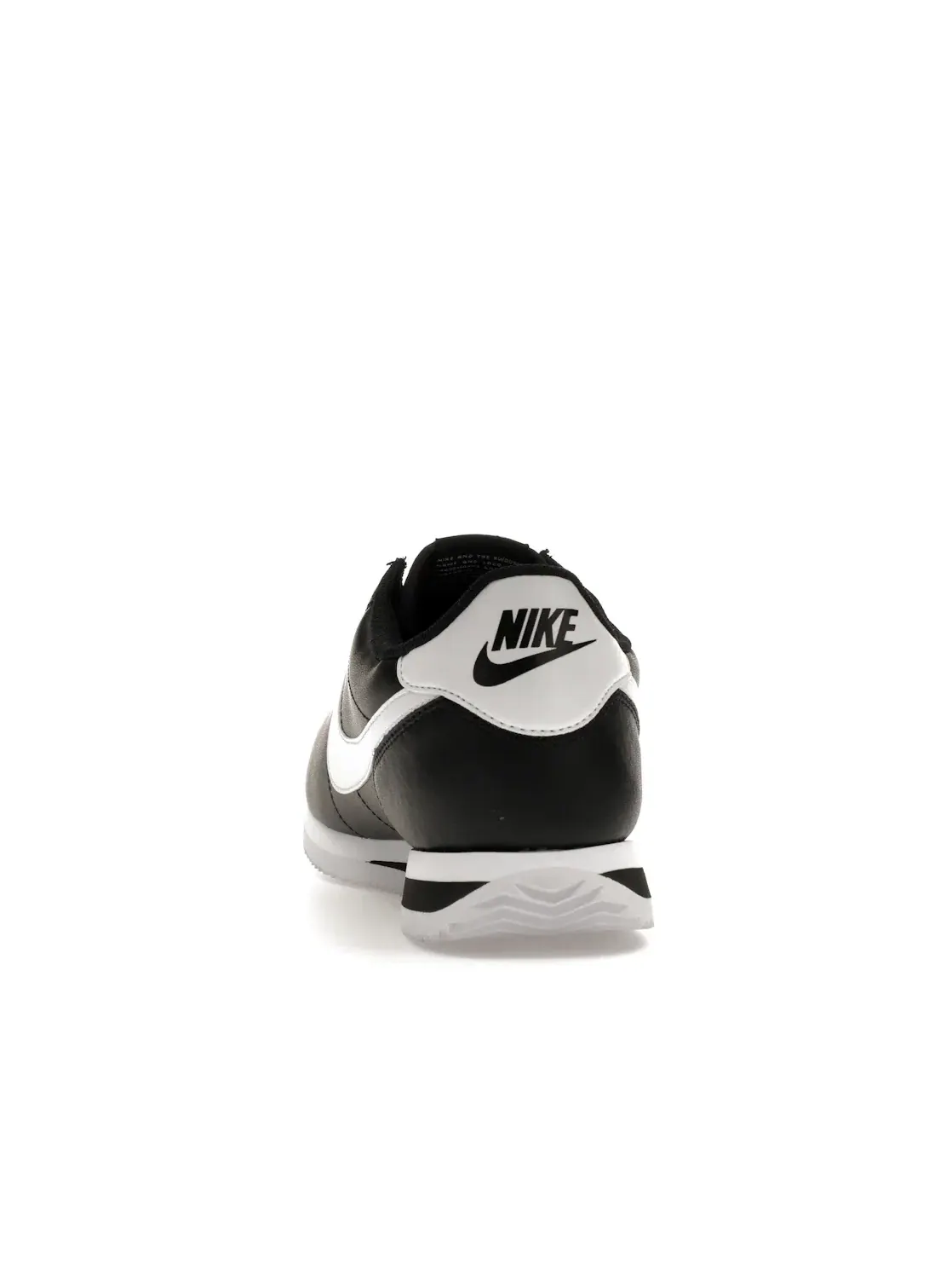 Мужские кроссовки кожаные Nike Cortez Basic — изображение 4 из 4, черный/белый