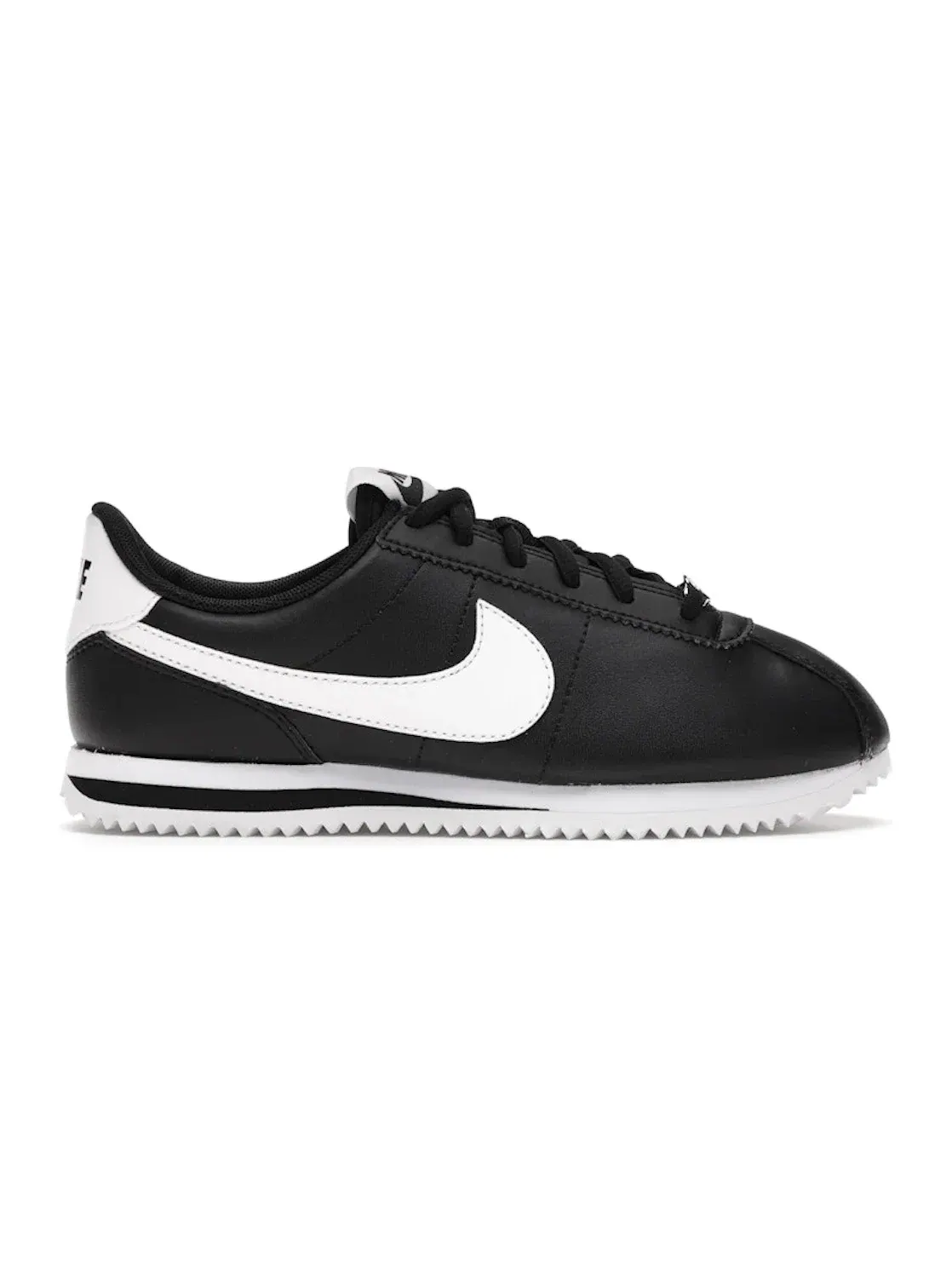 Детские кроссовки Lifestyle с кожаным верхом Nike Cortez Basic — изображение 1 из 4, черный/белый