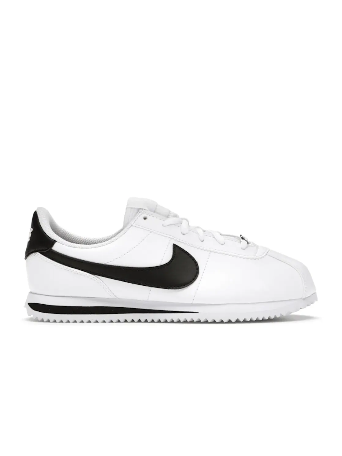 Детские кроссовки Lifestyle с кожаным носком Nike Cortez Basic — изображение 1 из 4, белый/черный