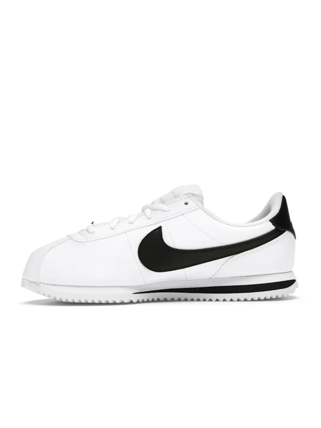Детские кроссовки Lifestyle с кожаным носком Nike Cortez Basic — изображение 3 из 4, белый/черный