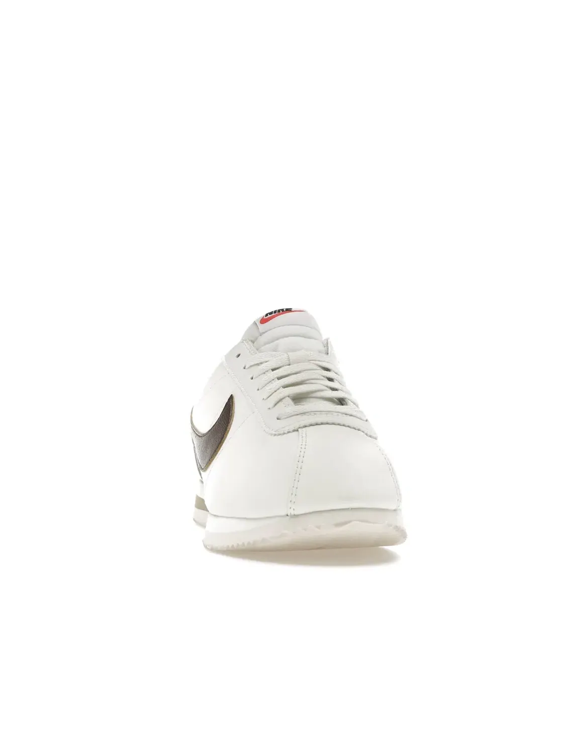 Женские кроссовки кожаные Nike Cortez — изображение 2 из 4, хаки/белый