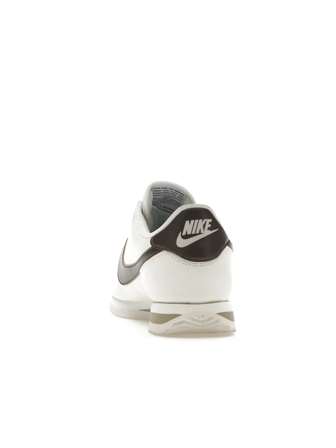 Женские кроссовки кожаные Nike Cortez — изображение 4 из 4, хаки/белый