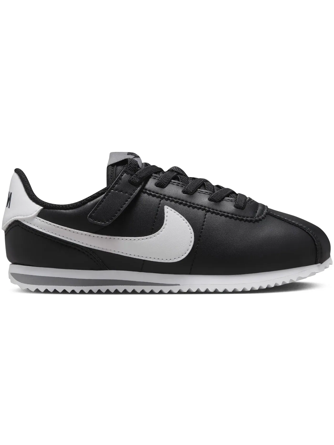 Детские кроссовки Lifestyle с длинным шнурком Nike Cortez EasyOn Nike — изображение 1 из 1, черный/серый/белый