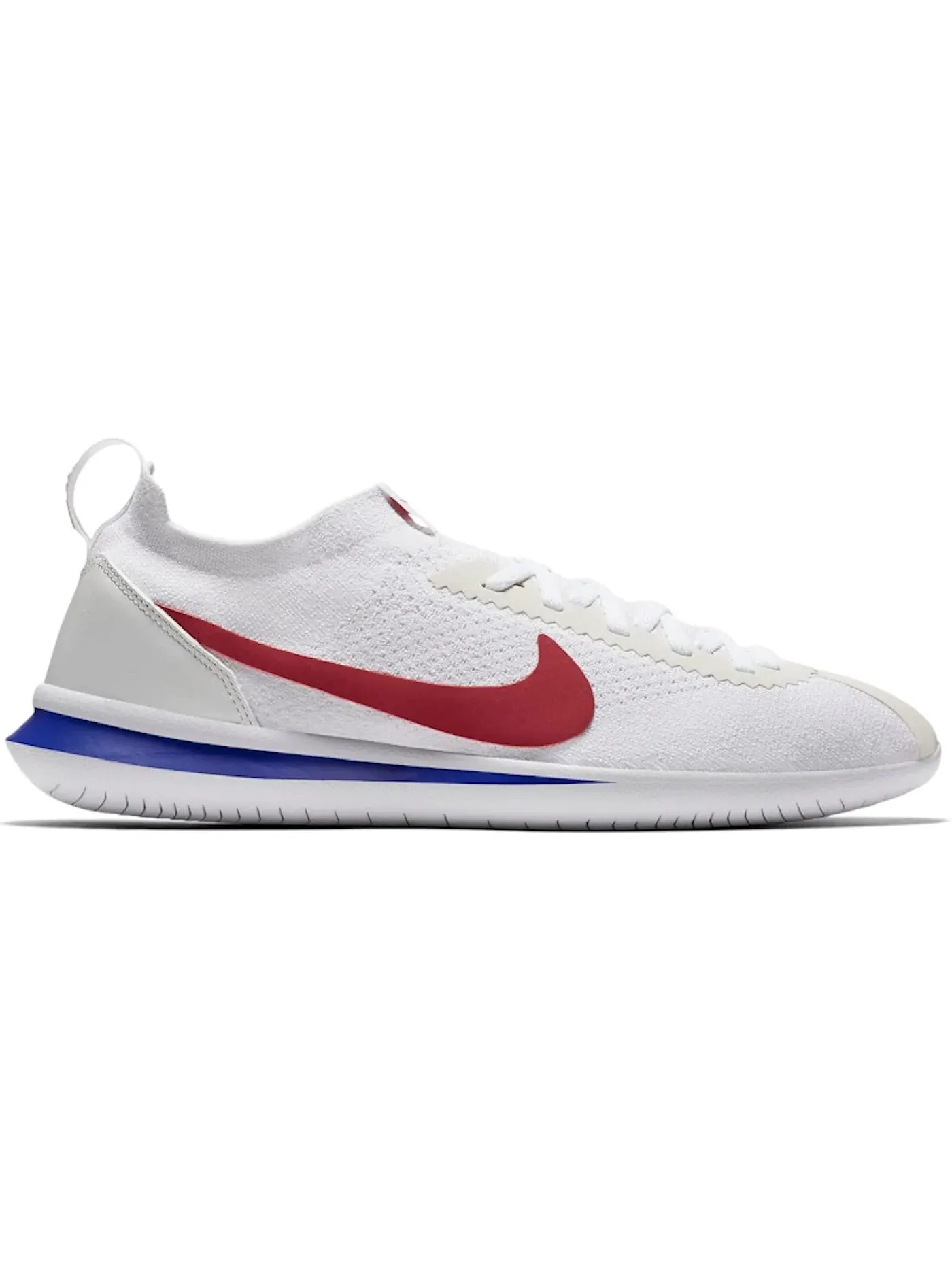 Мужские кроссовки Lifestyle с принтом Nike Cortez Flyknit — изображение 1 из 1, белый/красный