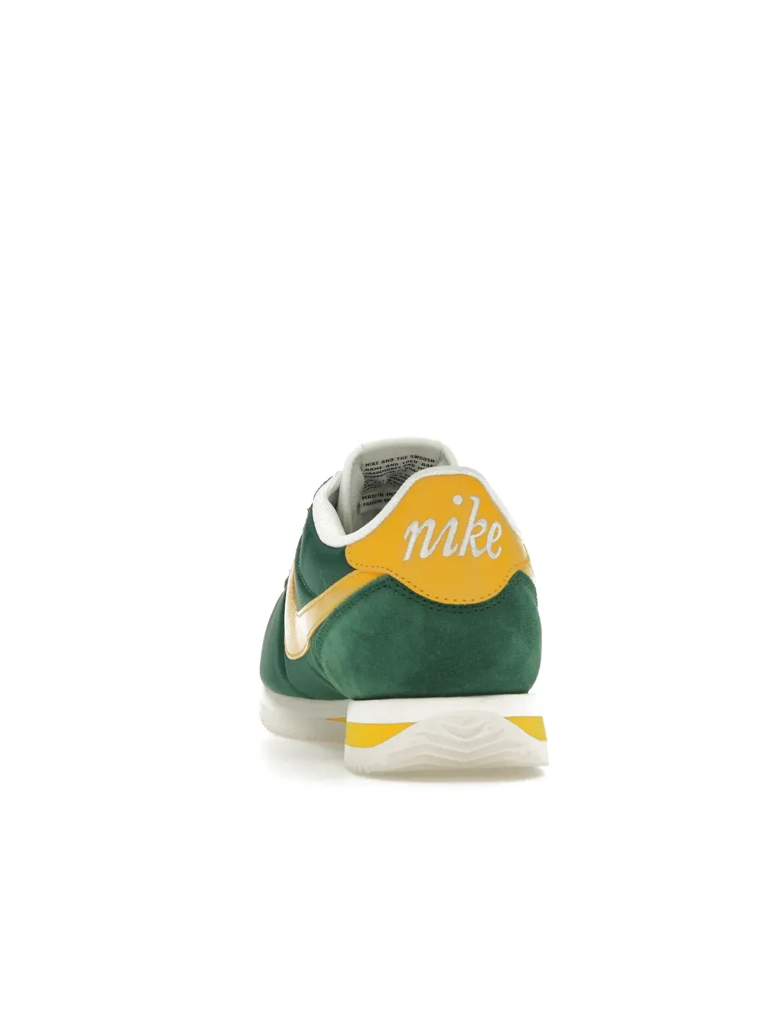 Мужские кроссовки Lifestyle Nike Cortez — изображение 4 из 4, зеленый/желтый