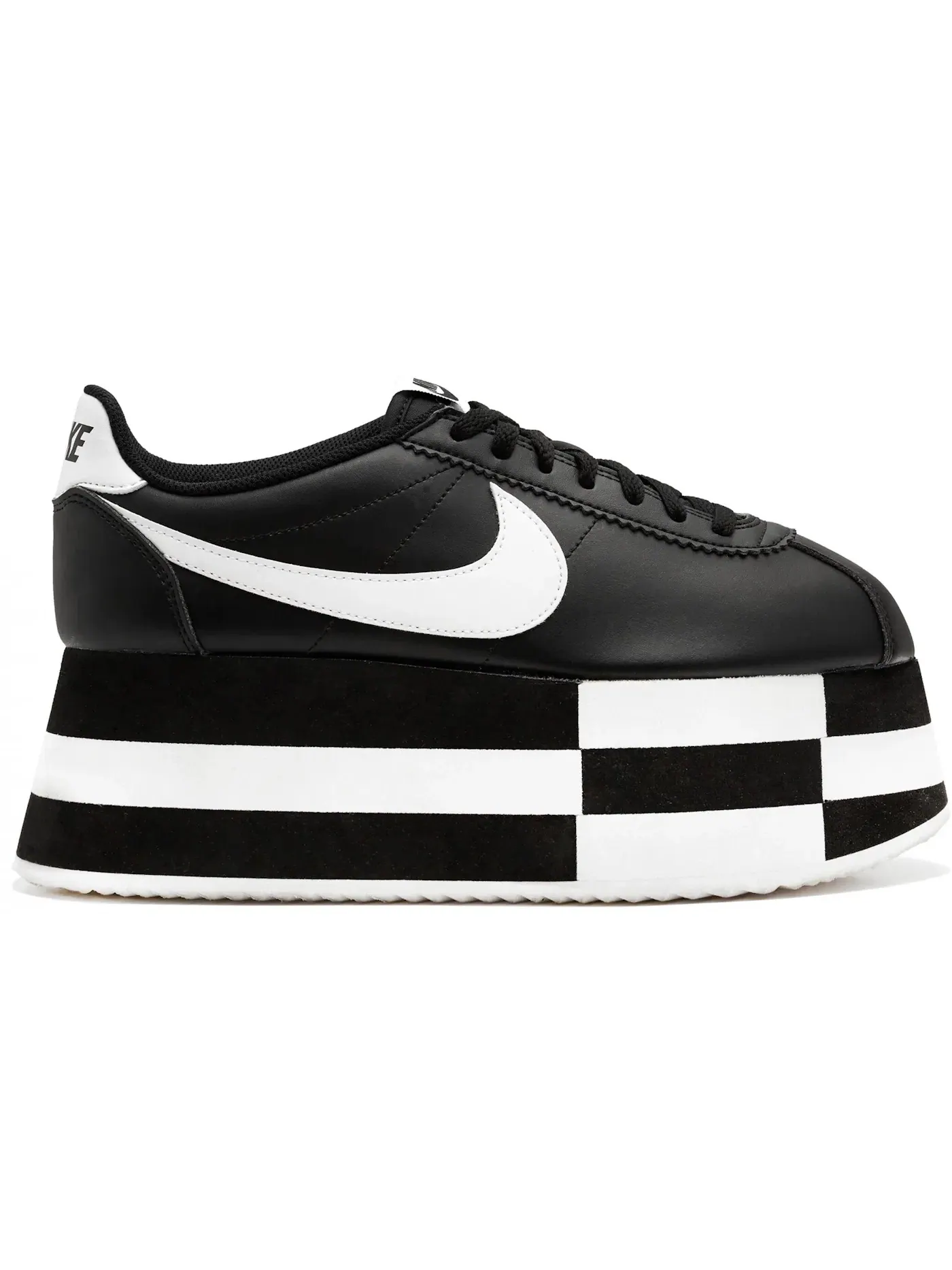 Женские кроссовки Lifestyle Nike Cortez Platform Nike — изображение 1 из 1, черный/белый