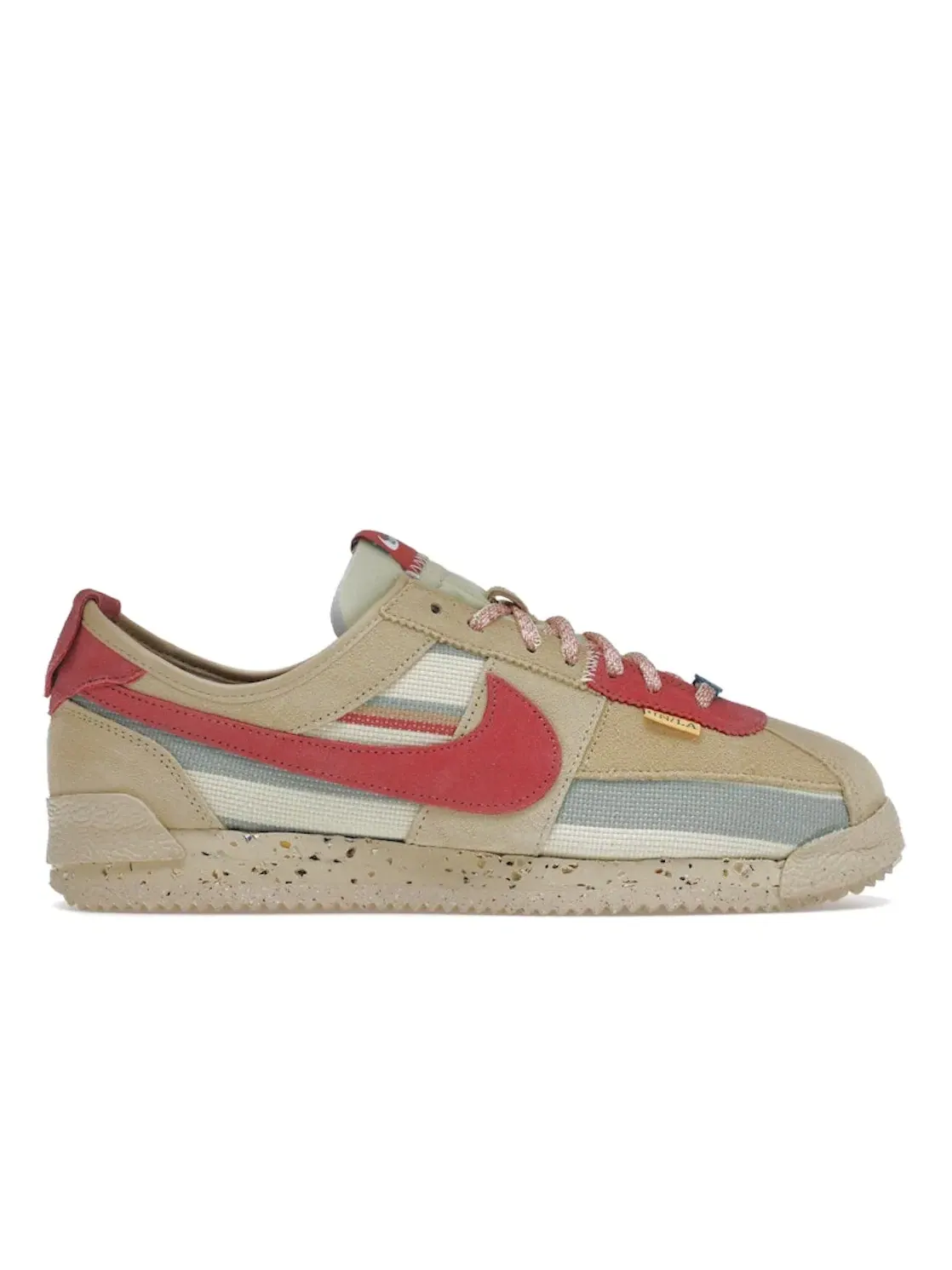 Мужские кроссовки Lifestyle с патченными накладками Nike Cortez SP Nike — изображение 1 из 4, розовый-зеленый-желтый