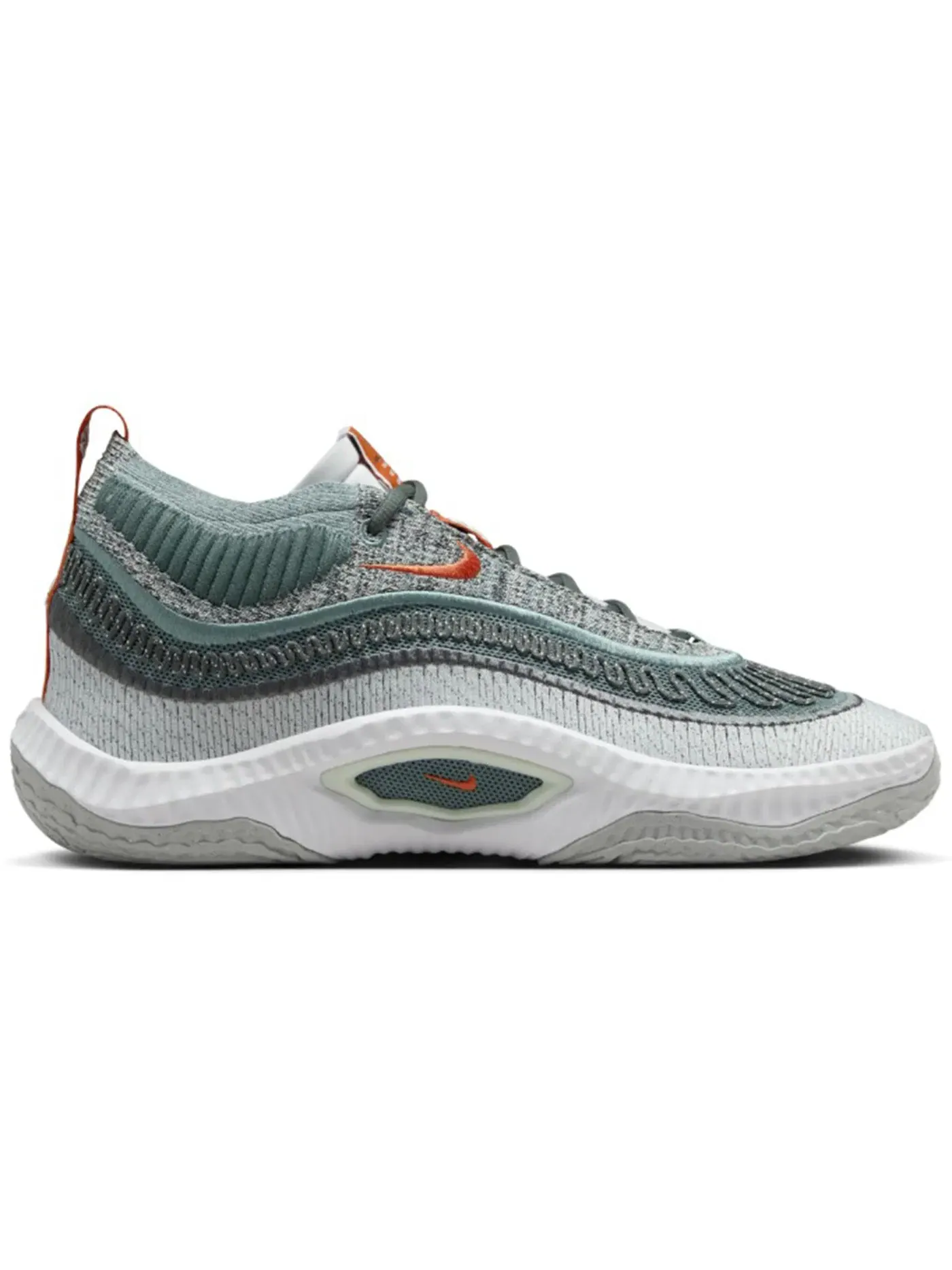 Мужские кроссовки для баскетбола Nike Cosmic Unity 3 — изображение 1 из 1, зеленый/серый/оранжевый