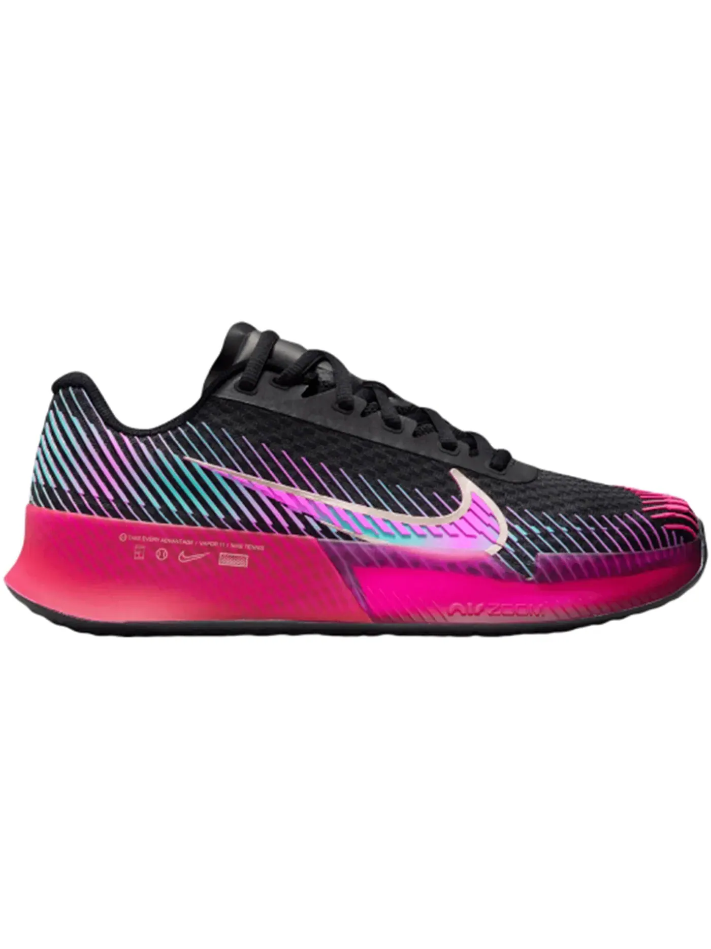 Женские кроссовки для корта Nike Court Air Zoom Vapor 11 HC PRM — изображение 1 из 1, черный розовый