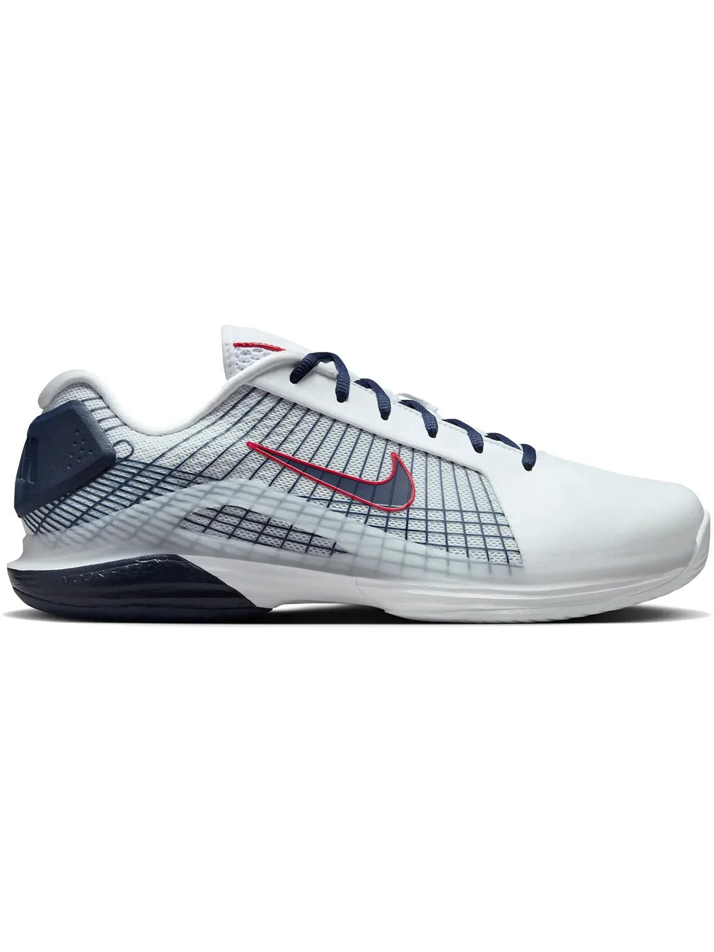 Мужские кроссовки для тенниса Nike Court Air Zoom Vapor 12 Hypersmash HC Nike — изображение 1 из 1, белый/красный/платиновый