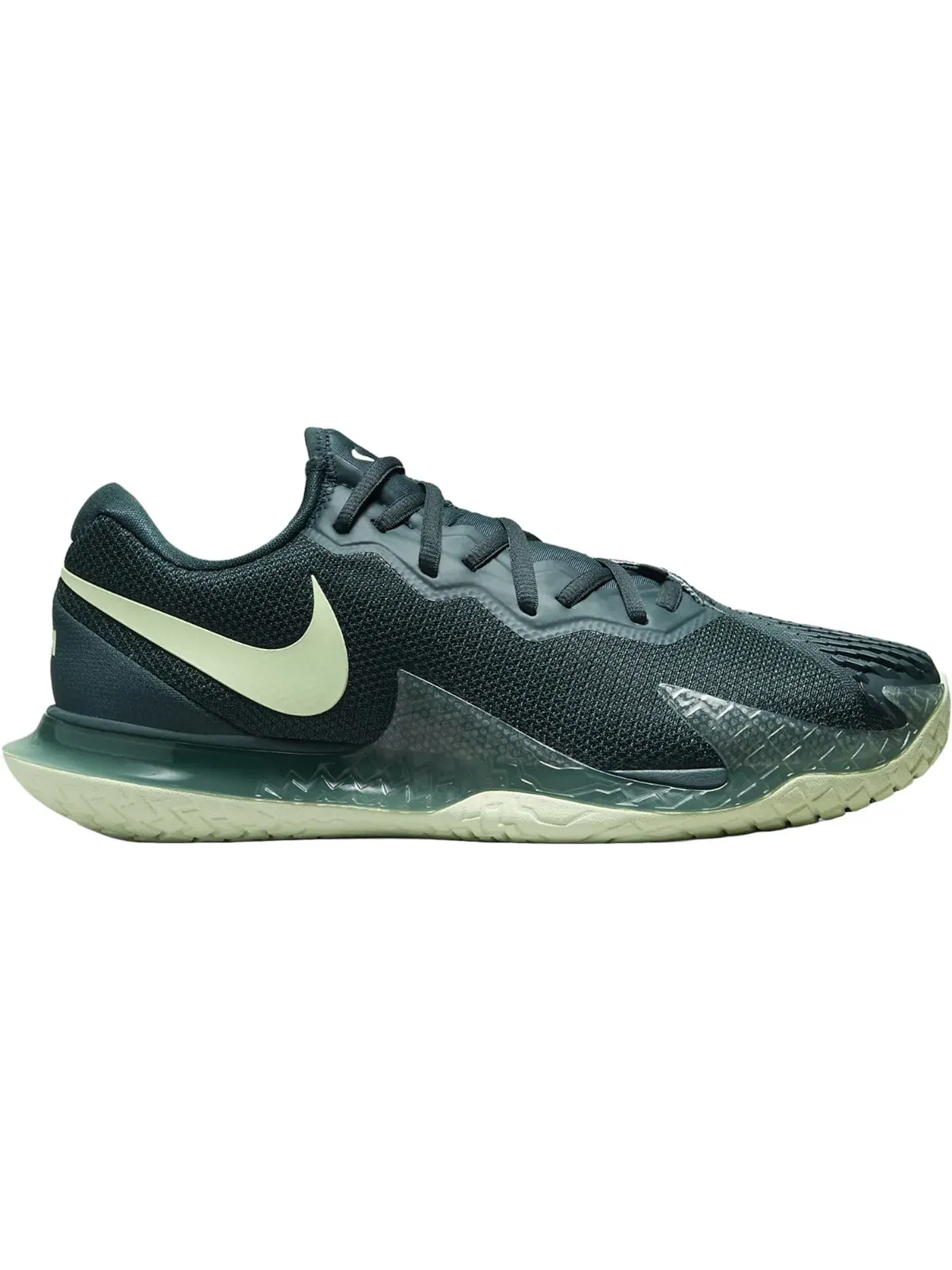 Мужские кроссовки для тенниса Nike Court Air Zoom Vapor Cage 4 Rafa HC Nike, Deep Jungle/Deep Jungle/Lime Ice