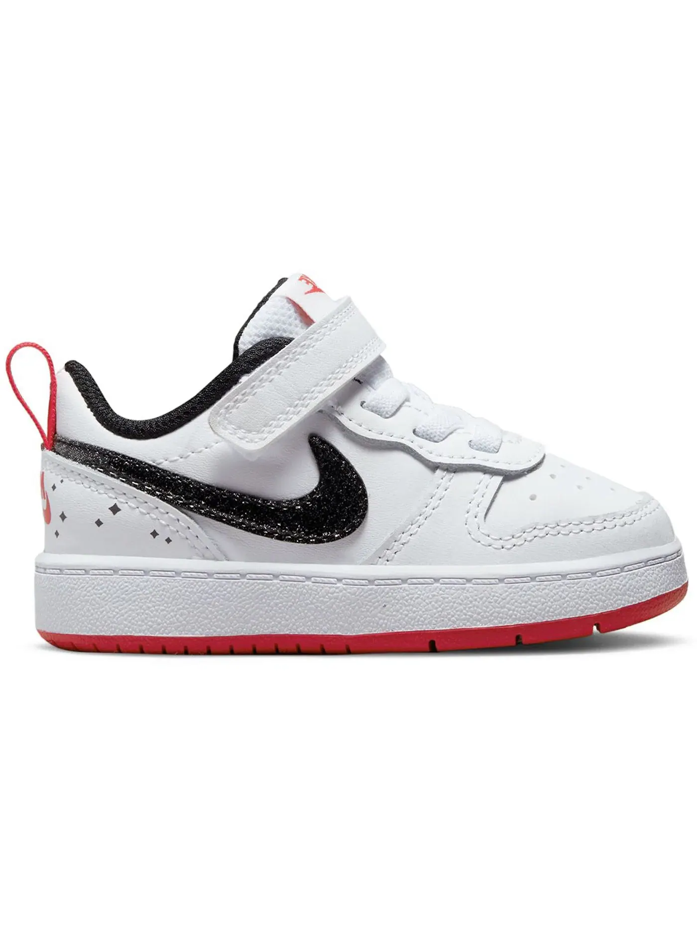 Детские кеды с длинным шнурком Nike Court Borough Low 2 SE — изображение 1 из 1, белый черный