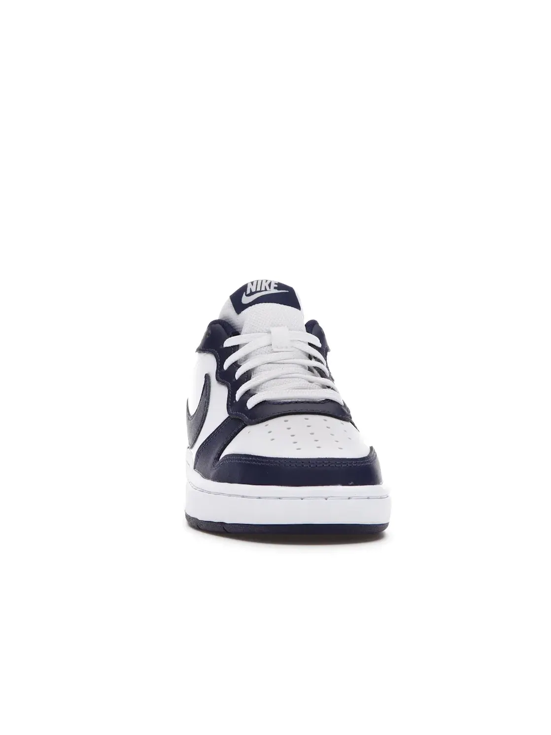 Детские кроссовки с кожаным верхом Nike Court Borough Low 2 Nike — изображение 2 из 4, белый/синий/синий