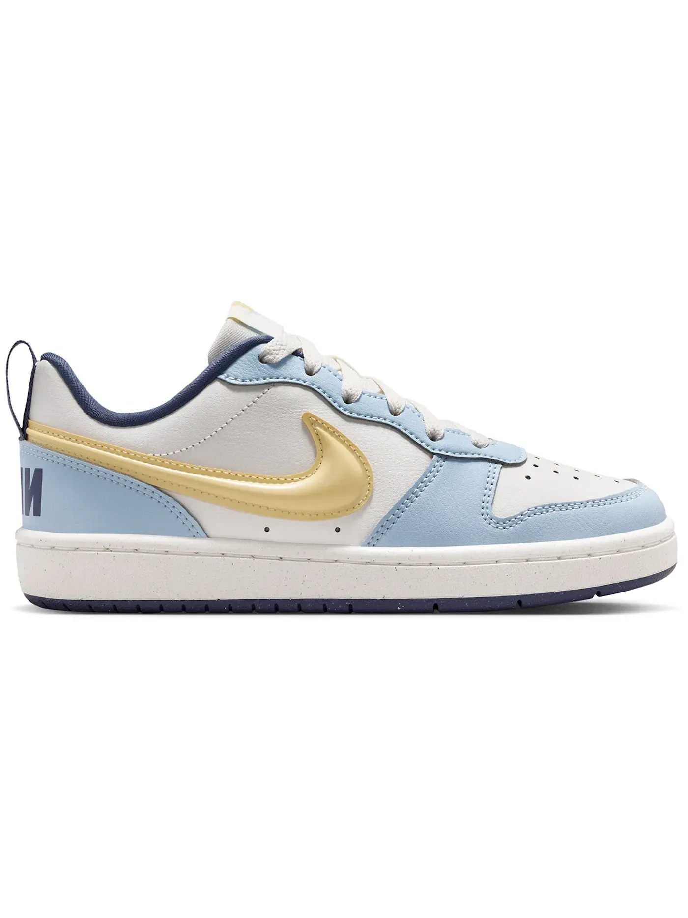 Детские кроссовки Lifestyle Nike Court Borough Low Recraft Nike — изображение 1 из 1, синий/желтый