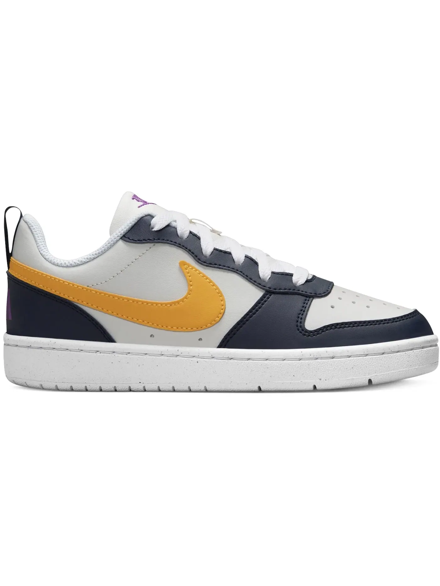 Детские кроссовки для мальчиков Nike Court Borough Low Recraft — изображение 1 из 1, белый//золотистый