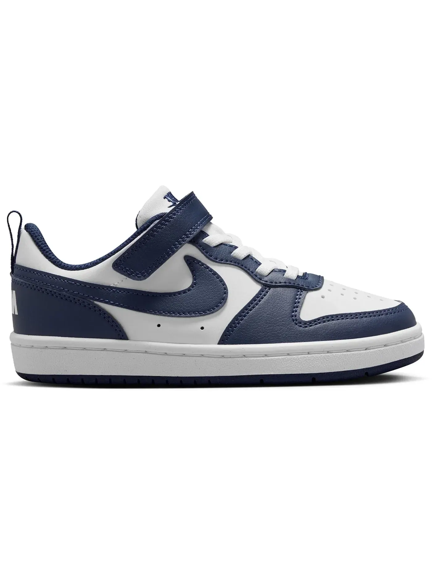 Детские кроссовки с повседневным стилем Nike Court Borough Low Nike — изображение 1 из 1, белый/белый/темно-синий
