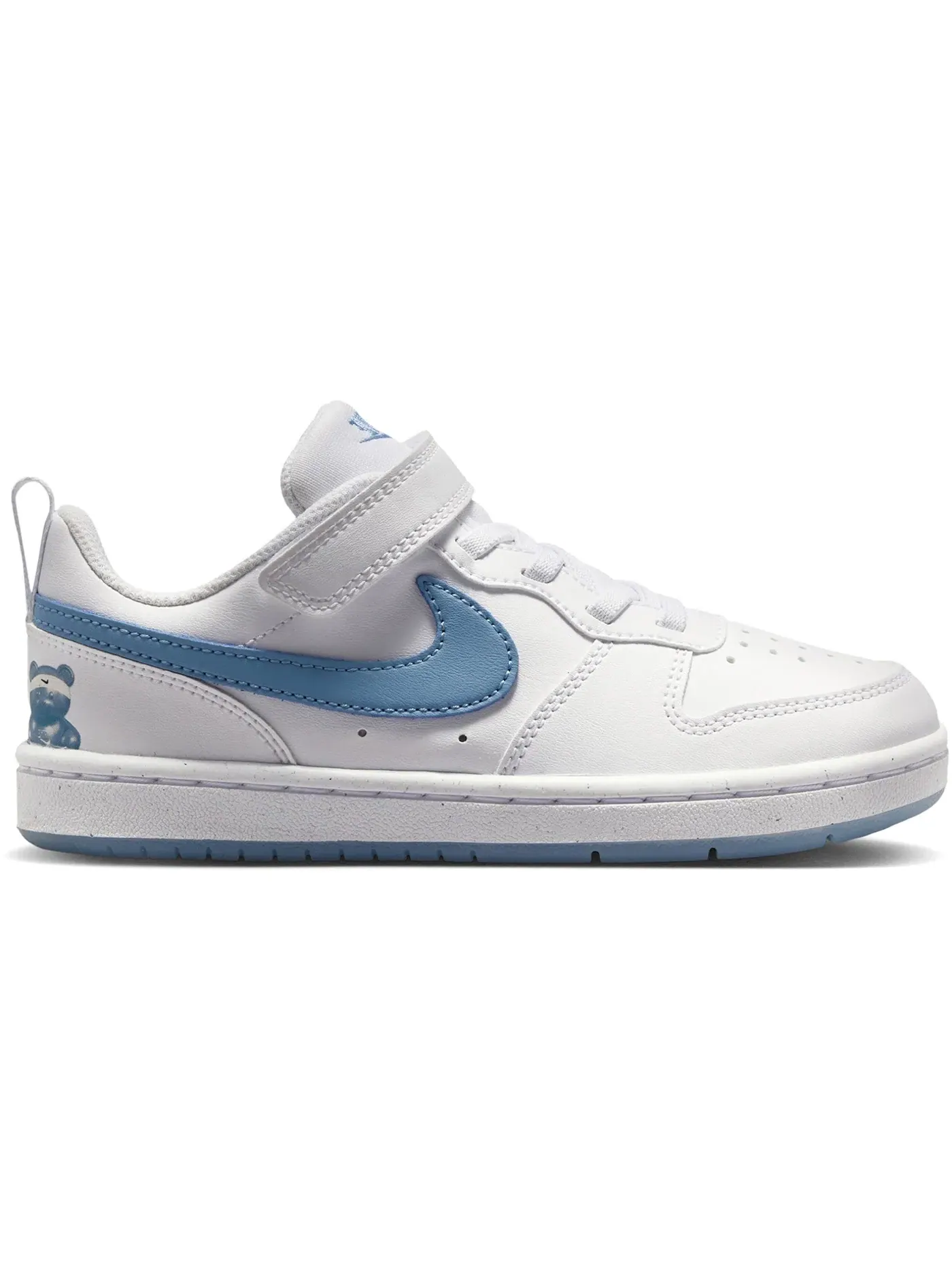 Детские кроссовки для мальчиков с низким верхом Nike Court Borough Low Nike — изображение 1 из 1, белый синий