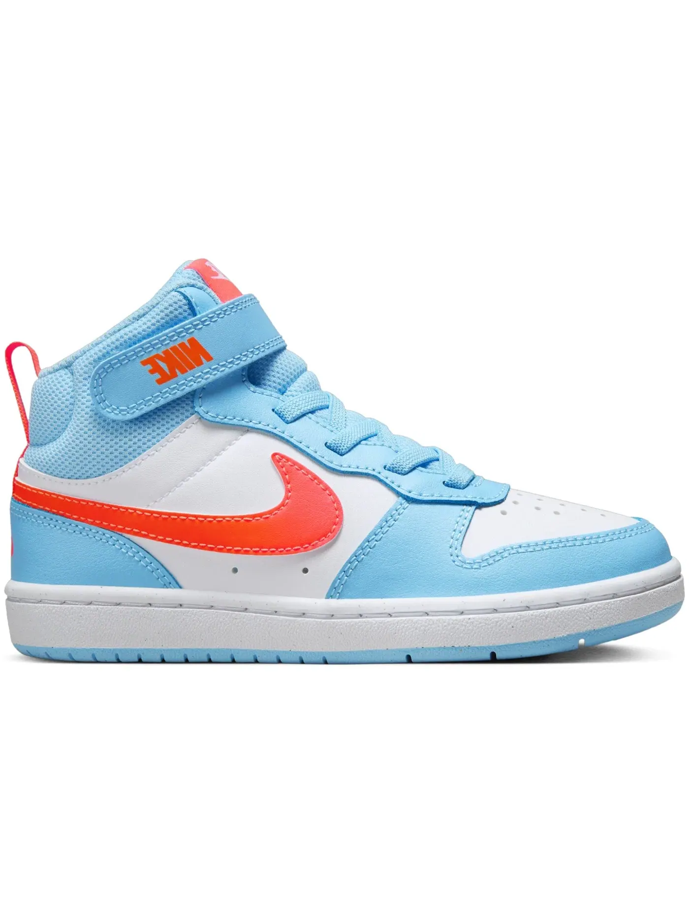 Детские кроссовки с высоким верхом Nike Court Borough Mid 2 Nike — изображение 1 из 1, синий/белый/оранжевый