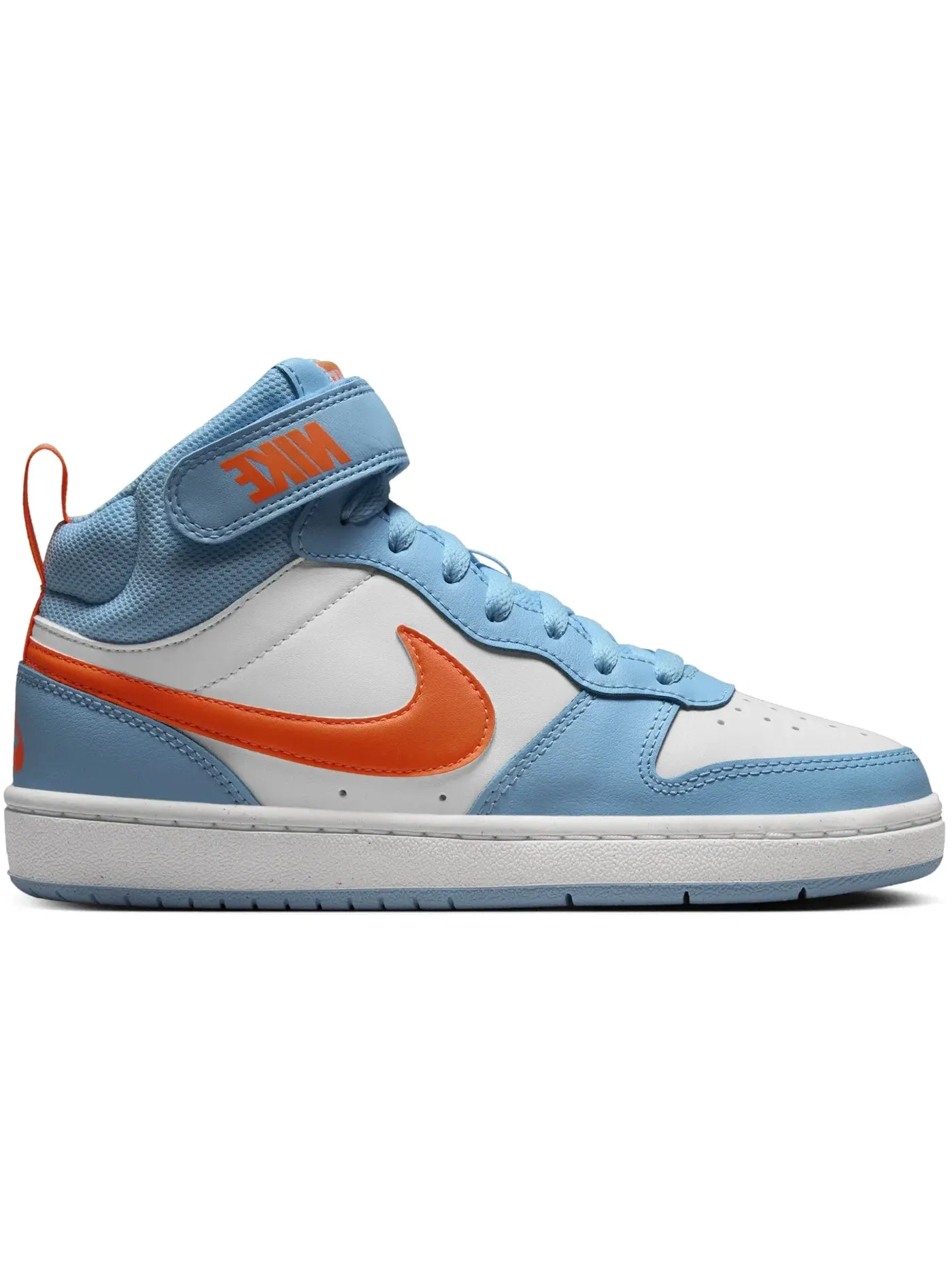 Детские кроссовки с высоким верхом Nike Court Borough Mid 2 — изображение 1 из 1, синий/белый/оранжевый
