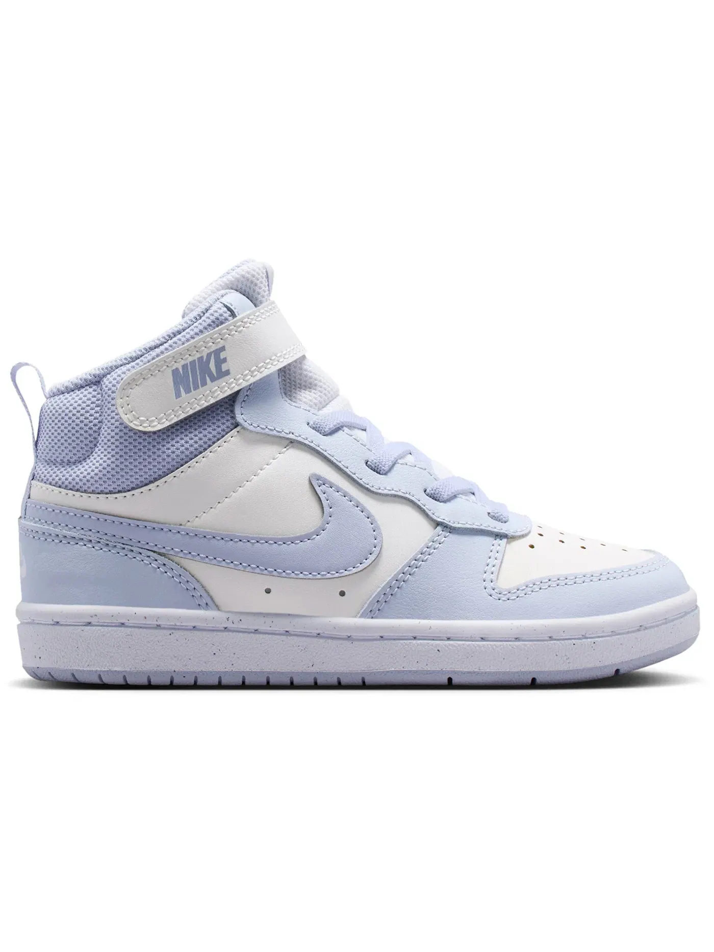 Детские кроссовки с высоким верхом Nike Court Borough Mid 2 Nike — изображение 1 из 1, платиновый/белый