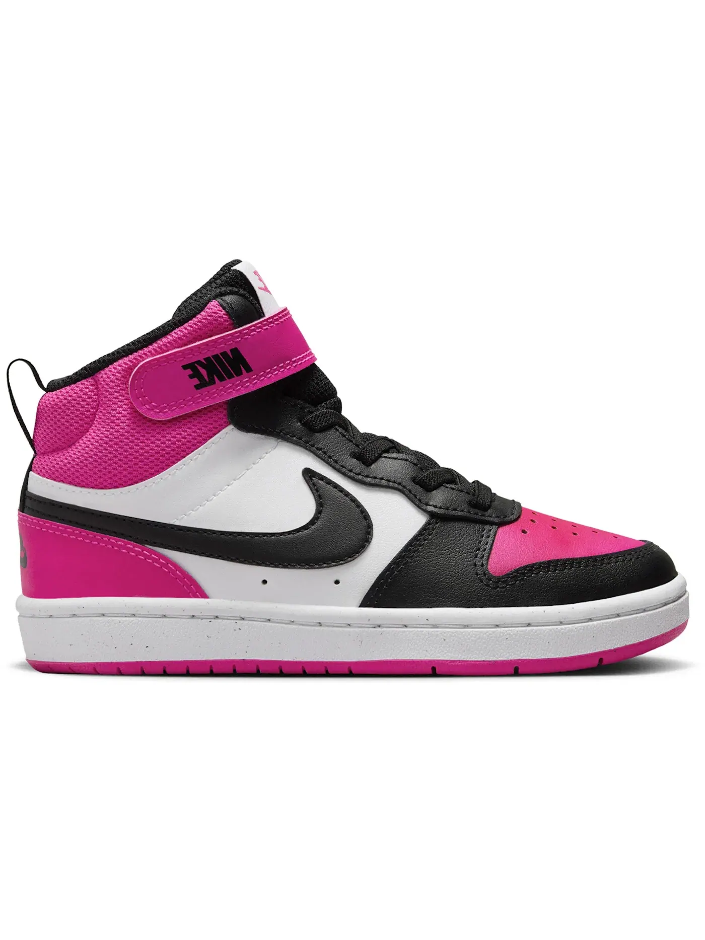 Детские кроссовки с высоким верхом Nike Court Borough Mid 2 Nike — изображение 1 из 1, белый розовый черный