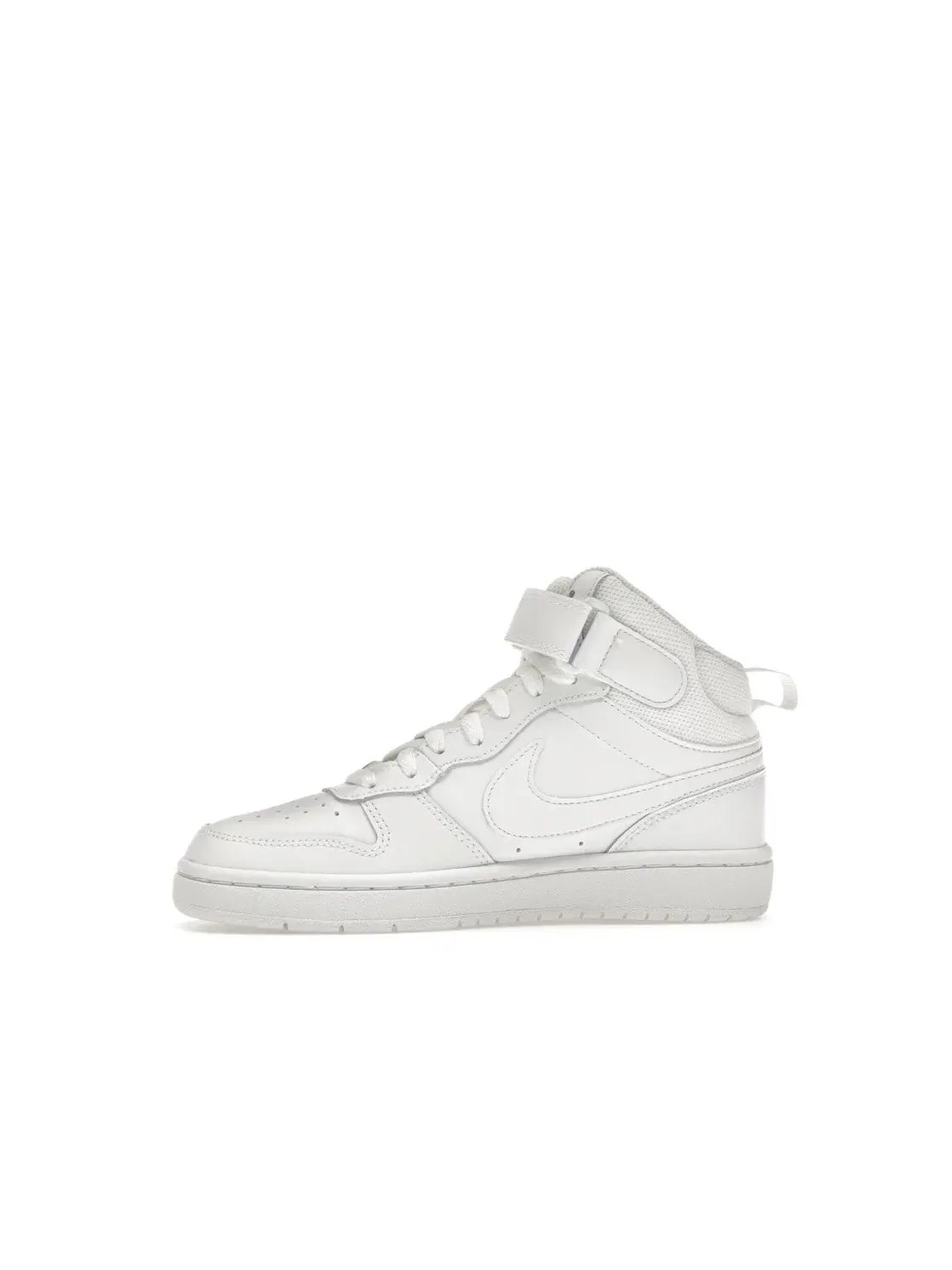 Детские кроссовки Nike Court Borough Mid 2 — изображение 3 из 4, белый/белый/белый